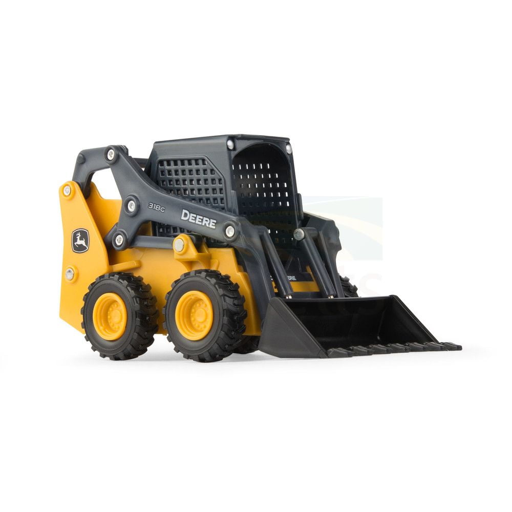 John Deere 1:32 Scale 318g Skid Steer Loader Toy - Durable Die-Cast Construction Vehicle for Kids & Collectors - Perfect for Farm Playsets, Construction Site Dioramas & Gift Giving
