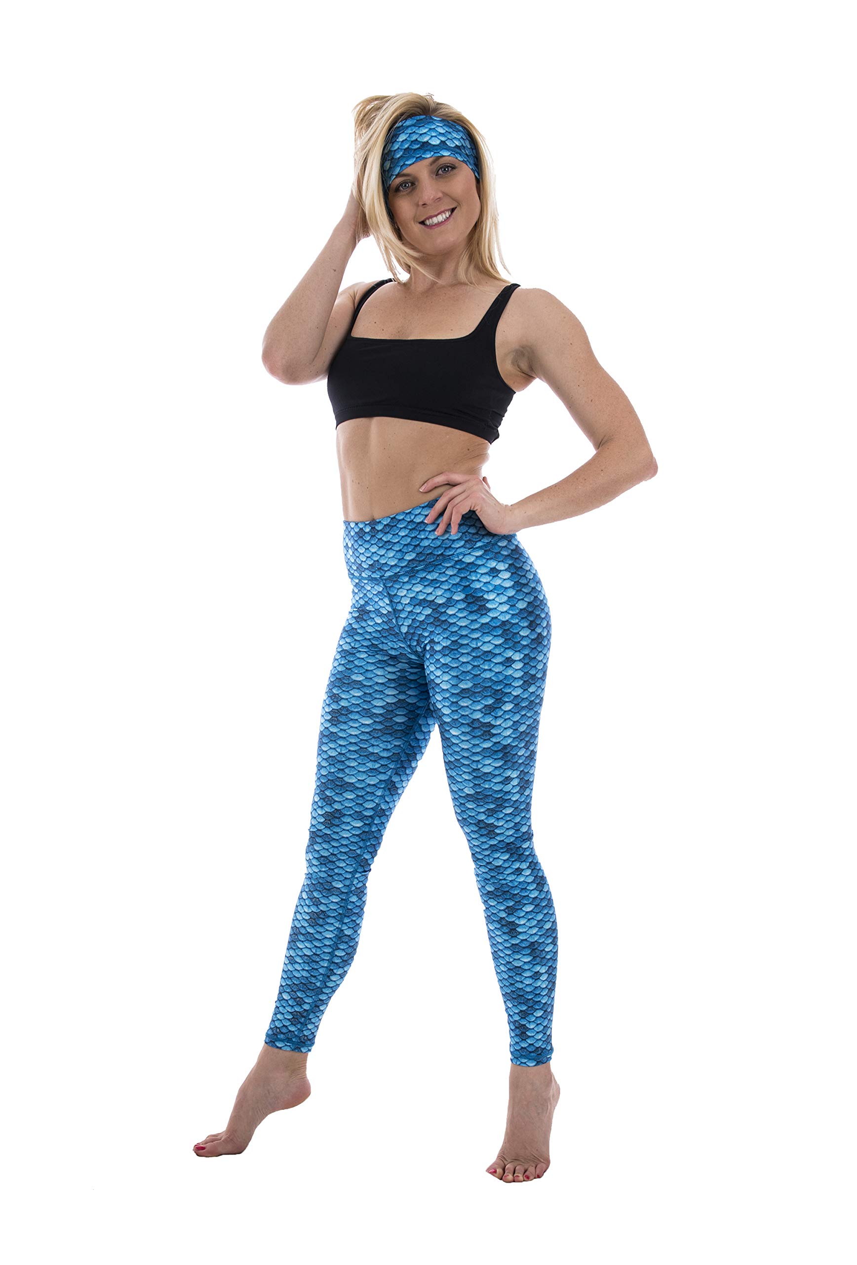 Sea Legs UPF 60+ Sun Protective Leggings for Women - Yoga, Surfing, Swimming, Diving & Water Sports - Perfect for Beach, Pool & Outdoor Activities