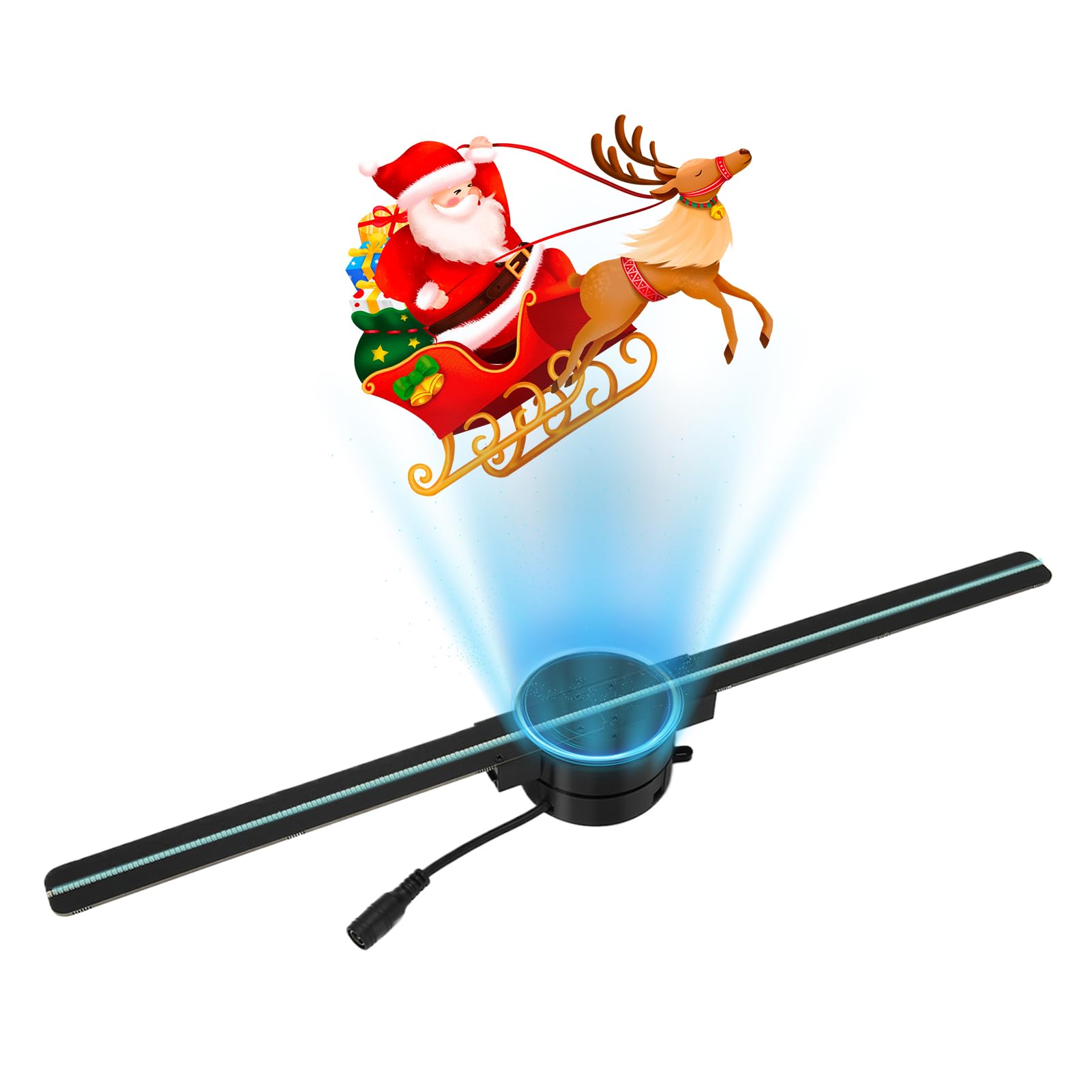 3D Hologram Fan 16.5 Inch LED Holographic Projector - 2000x224 Resolution with 224 LED Lights, WiFi & Remote Control for Business Stores | Perfect for Retail Displays, Advertising & Interactive Marketing