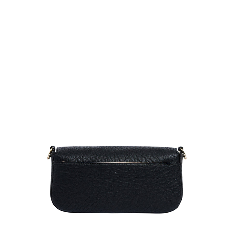 CALABRIA BAGUETTE BAG - Stylish Black Leather Shoulder Bag for Women | Perfect for Work, Travel & Everyday Use