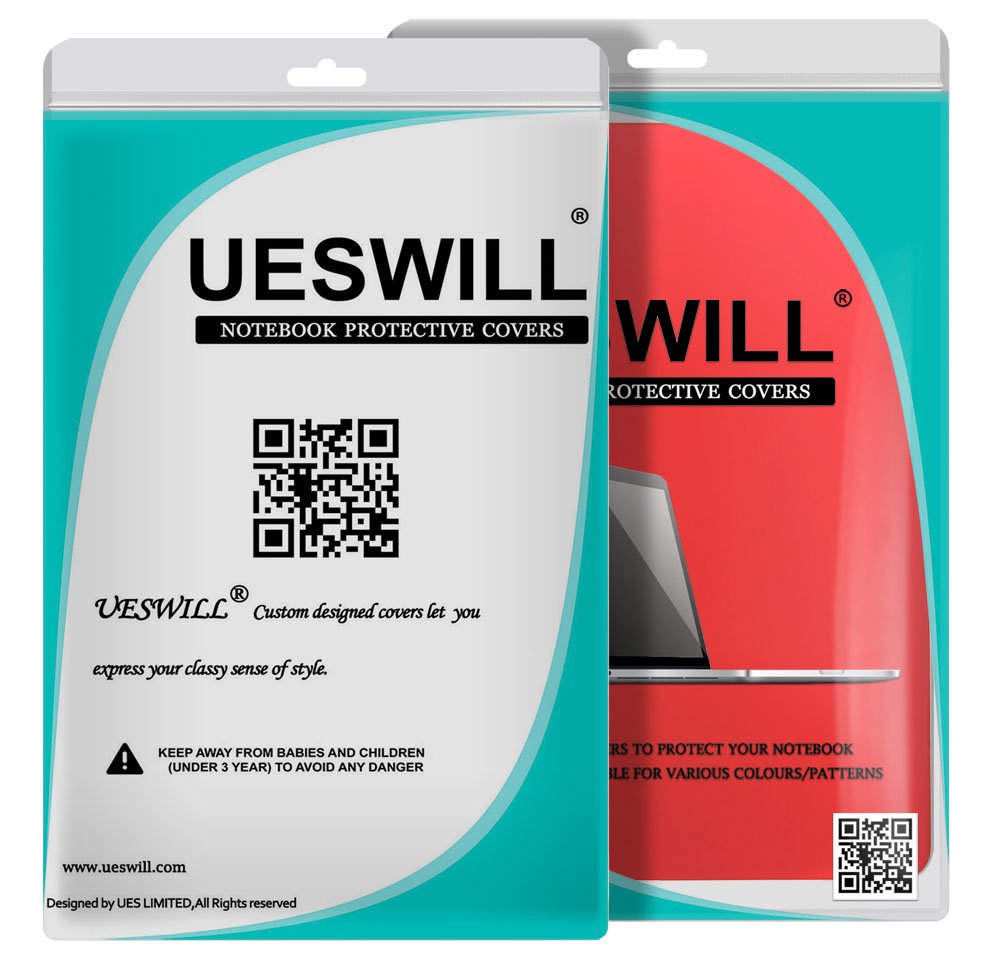 UESWILL 3-in-1 Matte Hard Shell Case Cover for MacBook 12-inch Retina Display (Model A1534) with Keyboard Protector & Screen Protector - Red | Perfect for Work, Travel & School Protection