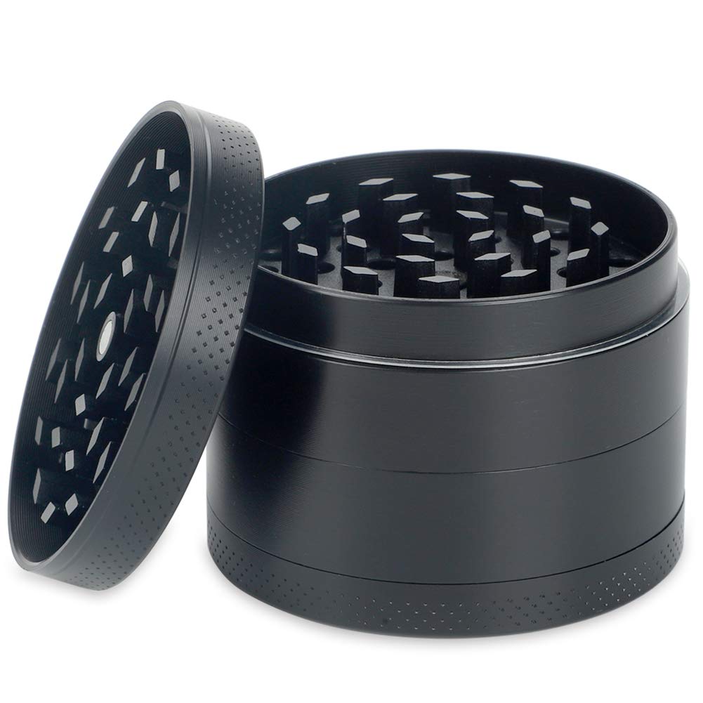 Premium H&S 4-Piece Metal Herb Grinder - 2.2
