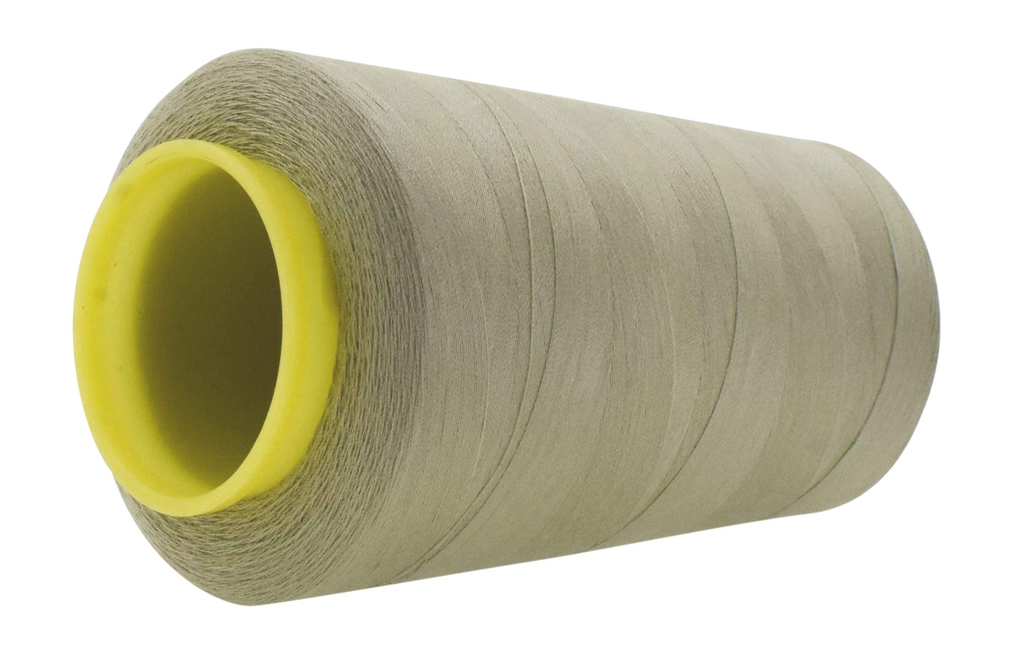 4 Pack Beige Serger Thread Cones - 40S/2 24000 Yds Polyester Overlock Machine Thread for Sewing, Quilting & Crafting - Perfect for Home Tailoring, DIY Projects & Professional Garment Making