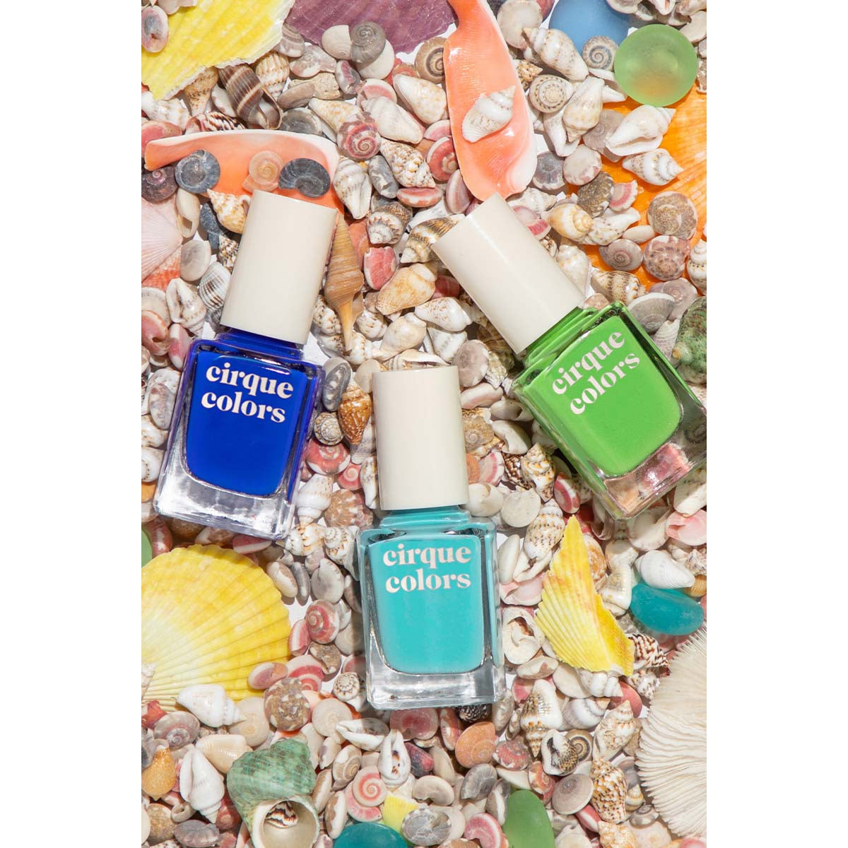 Cirque Colors Seaglass Jellies Collection - Long Lasting Vegan Nail Polish Set for Summer Nails, Gel-Like Shine & Chip Resistant - Perfect for Beach Vacations, Pool Parties & Nail Art Designs