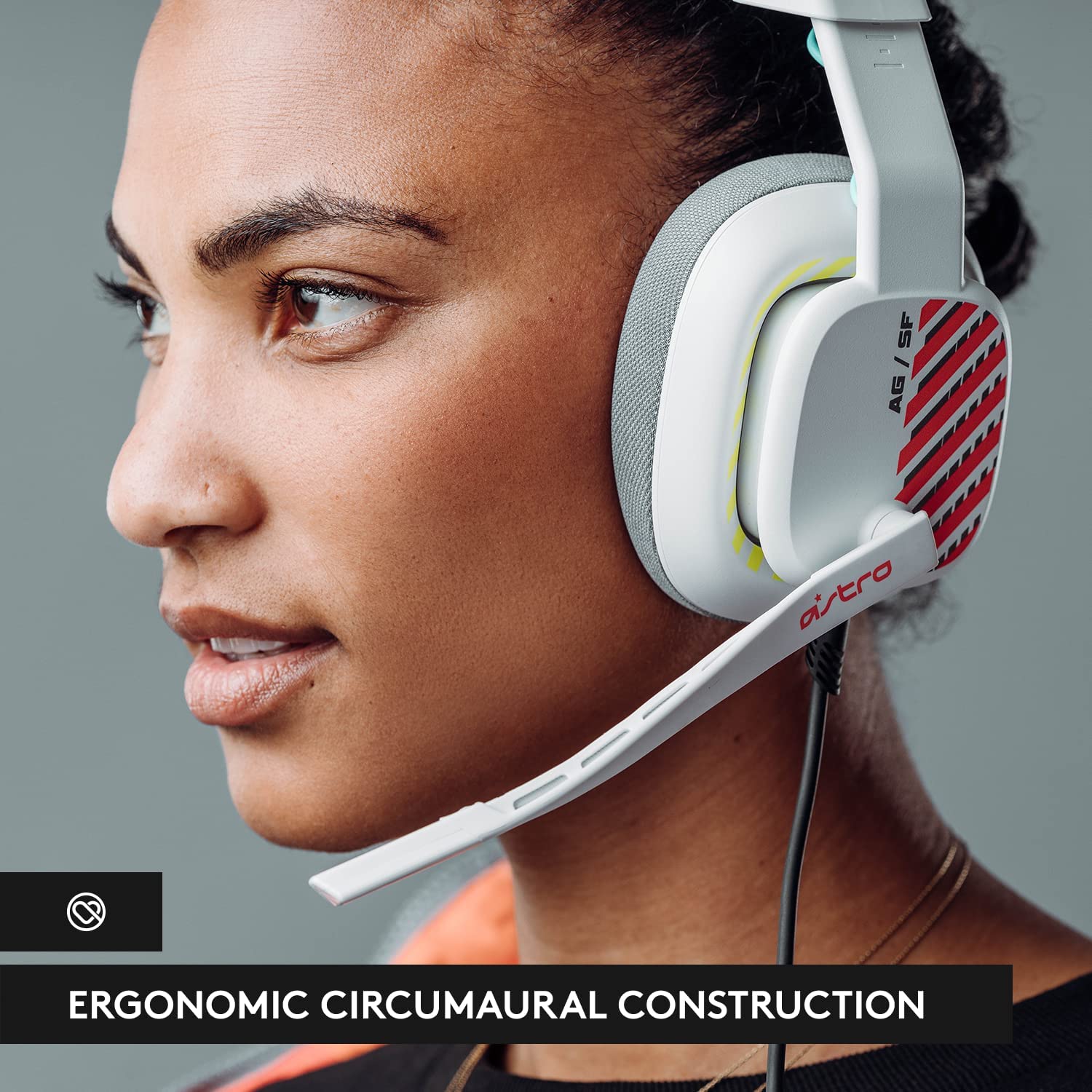 Astro A10 Gen 2 Wired Gaming Headset - Over-Ear Headphones with Flip-to-Mute Mic, 32mm Drivers for Xbox Series X/S, Xbox One, Nintendo Switch, PC & Mac - White (Includes Cleaning Cloth) - Perfect for Competitive Gaming & Long Streaming Sessions