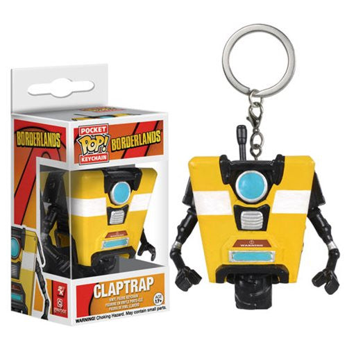 Borderlands Pocket Pop! Keychain - Claptrap Collectible Figure for Fans - Perfect for Backpacks, Keychains & Gaming Merchandise Displays