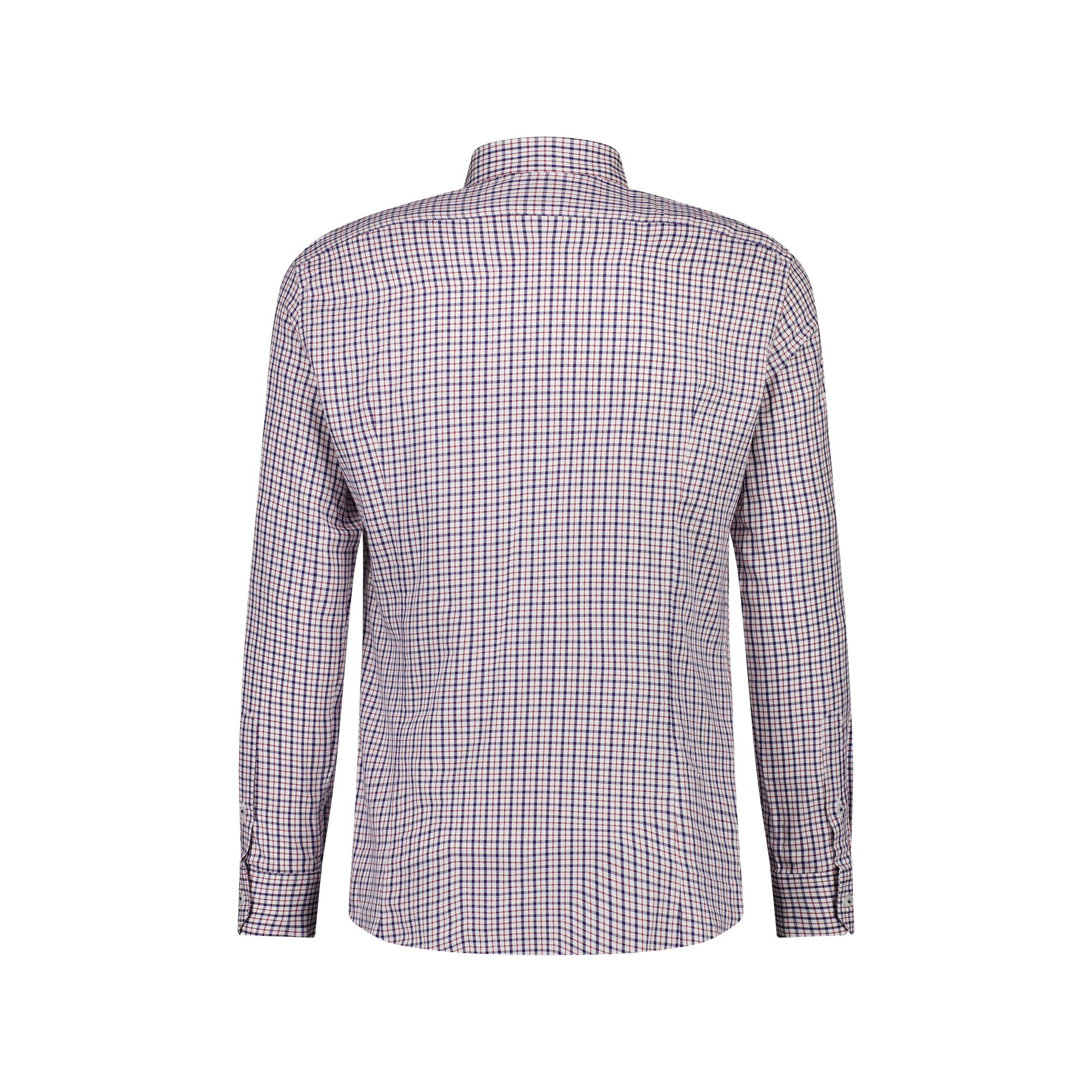 Elegant Navy and Red Checkered Shirt for Men & Women - Stylish Casual & Office Wear - Perfect for Work, Dates, and Everyday Outfits