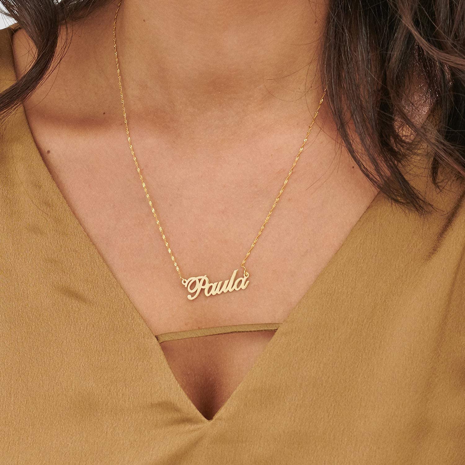 Custom Name Necklace for Women - Personalized Nameplate Pendant Jewelry - Elegant Dainty Gift for Her, Mom, Wife - Perfect for Mother's Day, Christmas, Birthday Gifts - Anniversary, Valentine's Day & Special Occasions