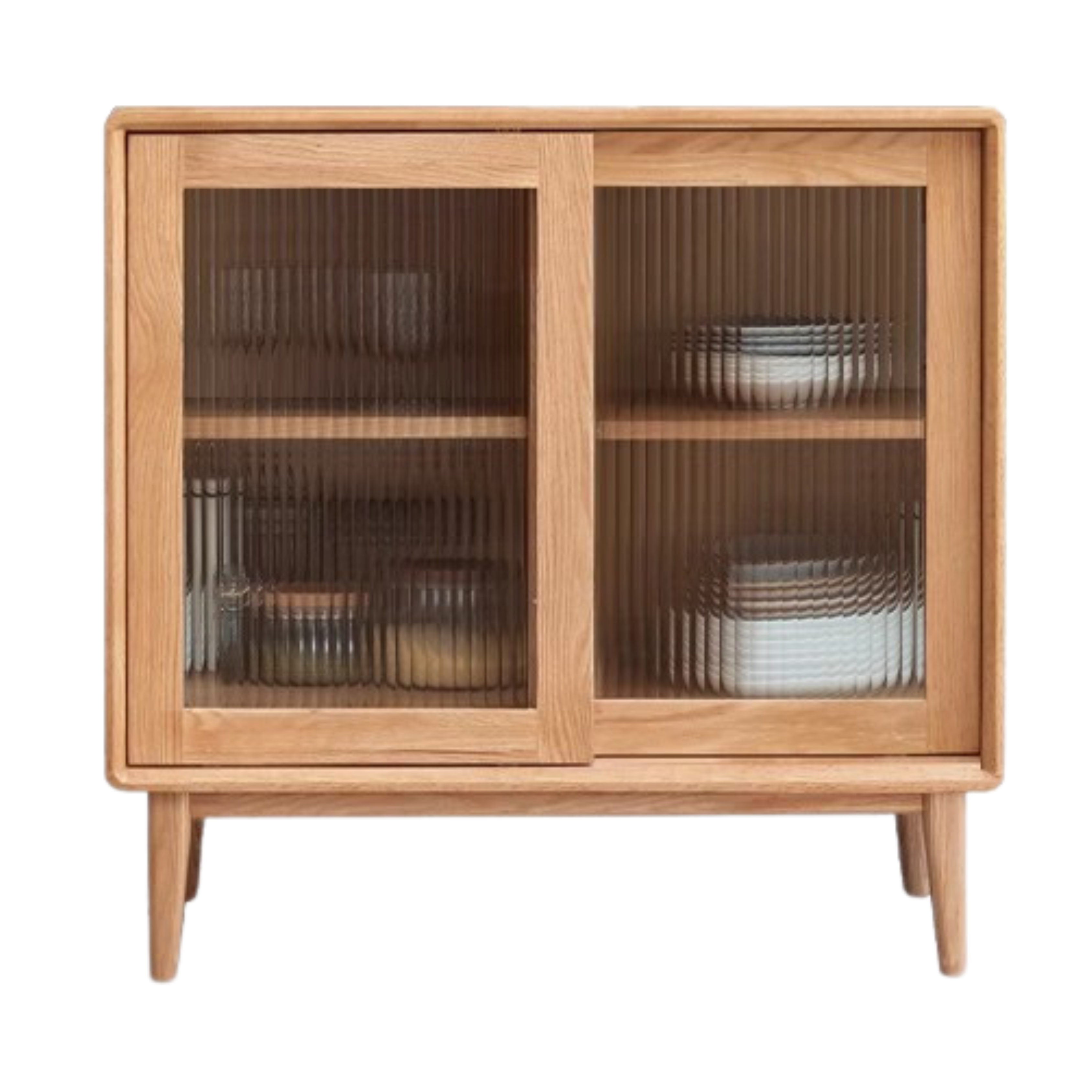 Solid Oak Wood Sideboards & Buffet Cabinets - Rustic Dining Room Storage Furniture for Home Decor & Entertaining