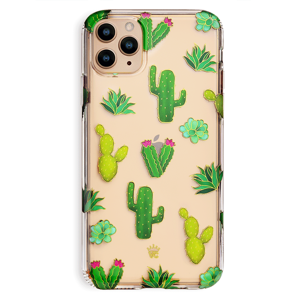 Cactus iPhone Case - Durable Protective Cover for iPhone 12/13/14/15 - Cute Succulent Design - Perfect for Outdoor, Travel & Everyday Use