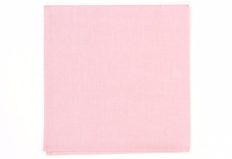 Elegant Pink Chambray Pocket Square for Men - Perfect for Weddings, Formal Events & Business Attire