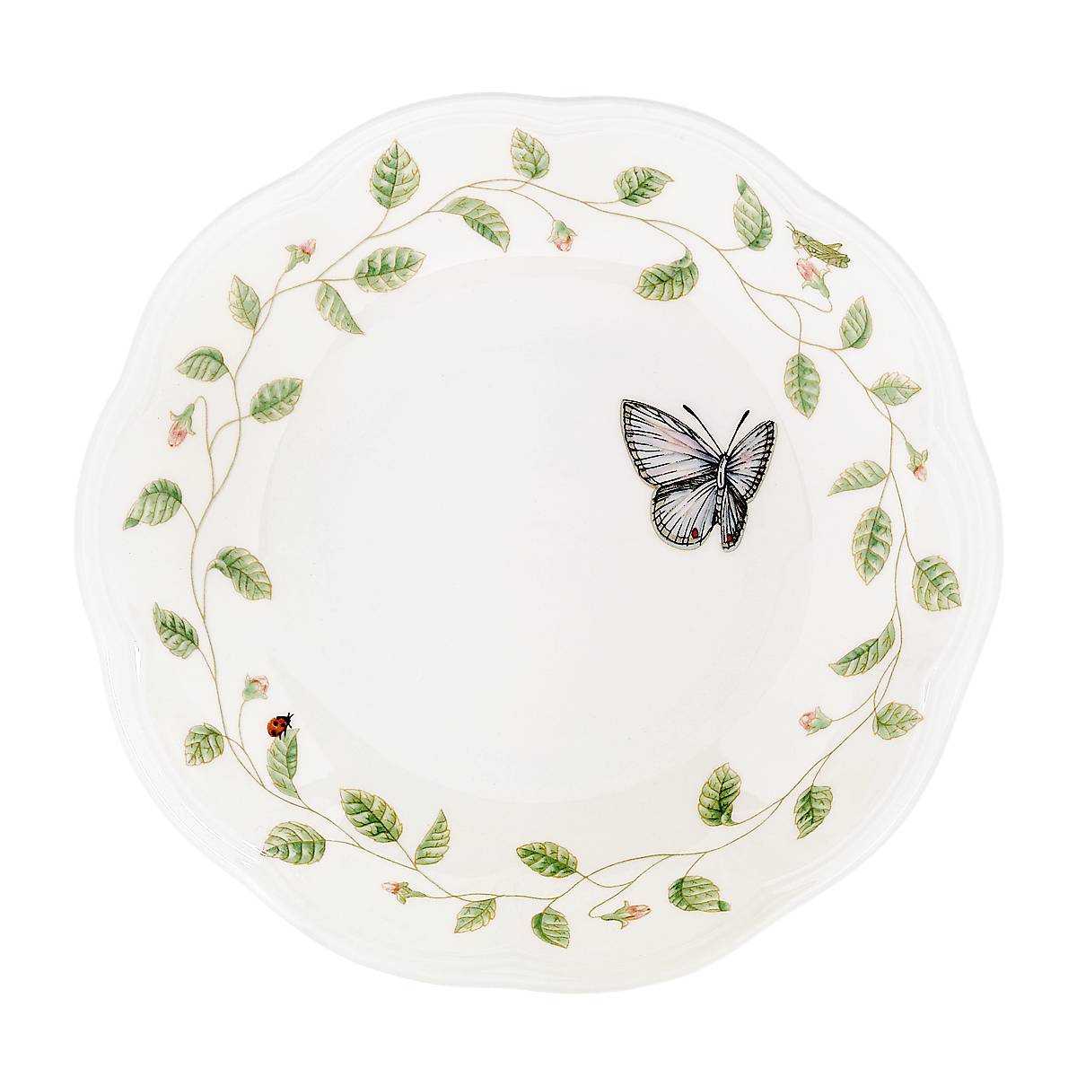 Butterfly Meadow Pasta Bowl Set - Handmade Ceramic Dinnerware for Pasta, Salad & Soup - Elegant Floral Design for Home Dining & Restaurant Use