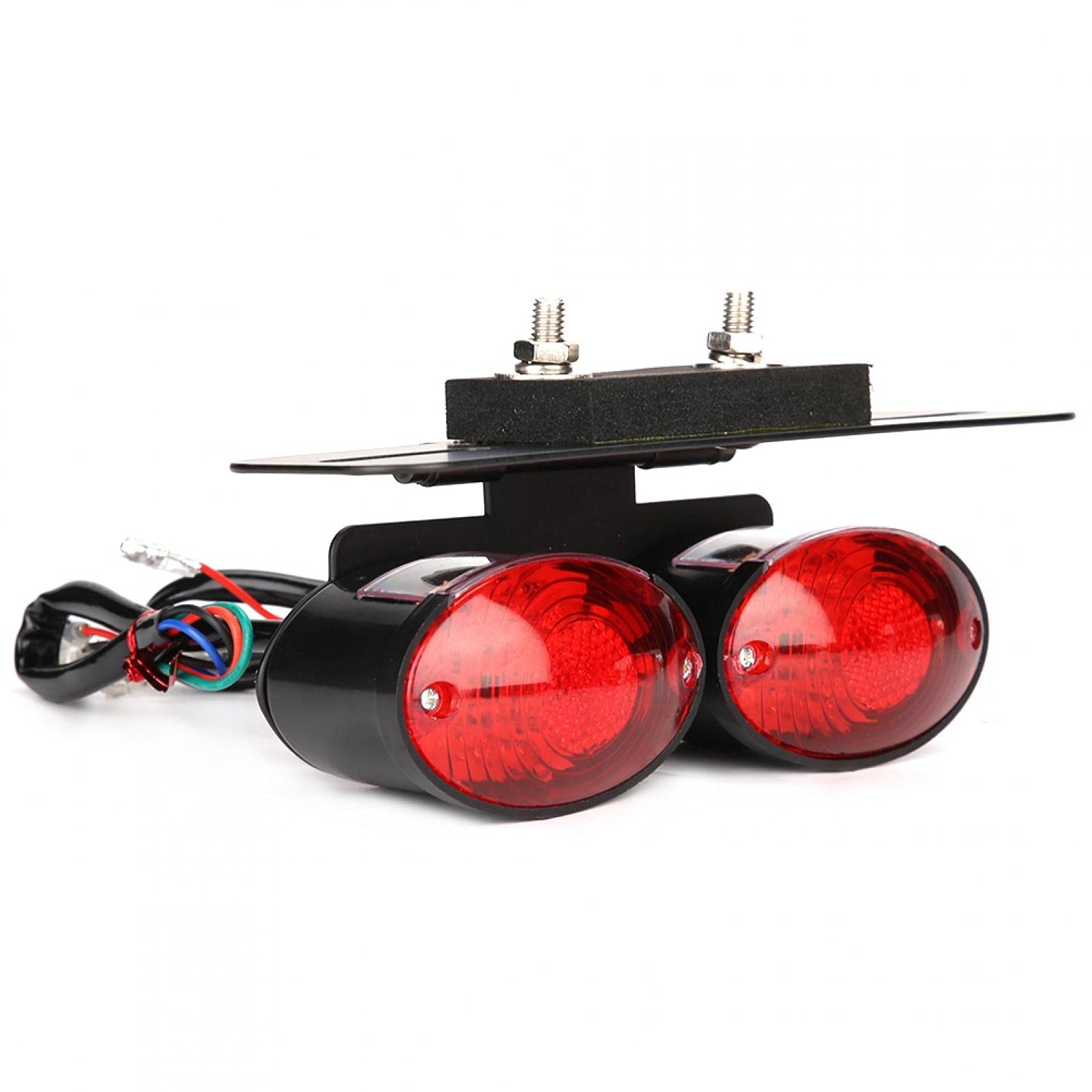 LED Motorcycle Brake Tail Light - 12V Stop Rear Lamp for Cruiser, Sport & Dirt Bikes - Bright Safety Light for Night Riding & Commuting