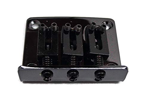 **3 String Black Hardtail Cigar Box Guitar with Adjustable Tailpiece Bridge - Perfect for Blues, Folk & DIY Musicians**