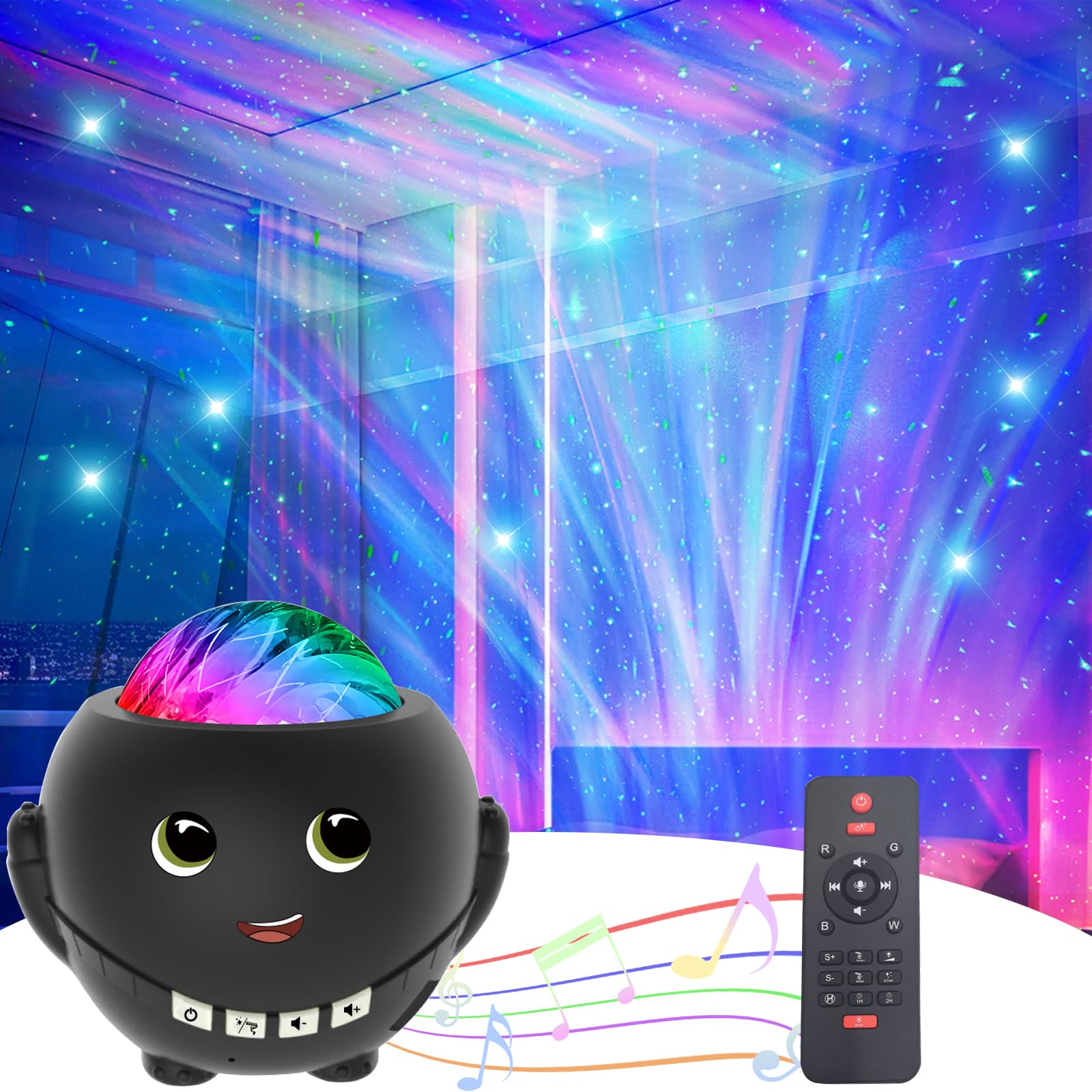 Galaxy Star Projector for Bedroom - Night Sky Projector with Timer & Remote Control, Perfect Christmas/Birthday Gift for Kids, Teens & Adults - Create Dreamy Atmosphere for Nursery, Bedroom Decor & Relaxation