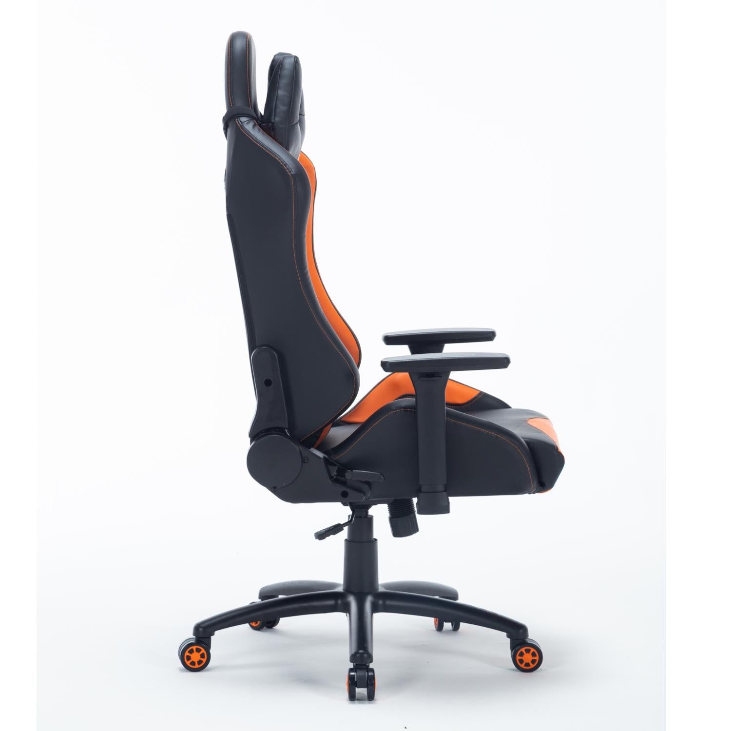 PRO X Series 6060 Ergonomic Gaming Chair - Black & Orange - High Back Racing Style with Lumbar Support for PC, Console & Office Use