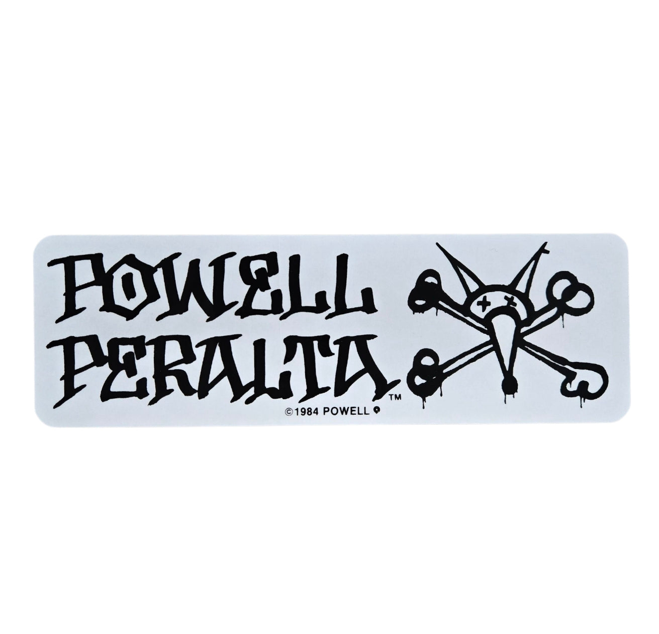 Vintage Powell Peralta VATO RAT BONES 1984 Skateboard Sticker - Black on Clear Decal for Skateboards, Laptops & DIY Projects - Perfect for Skateboard Enthusiasts and Retro Collectors