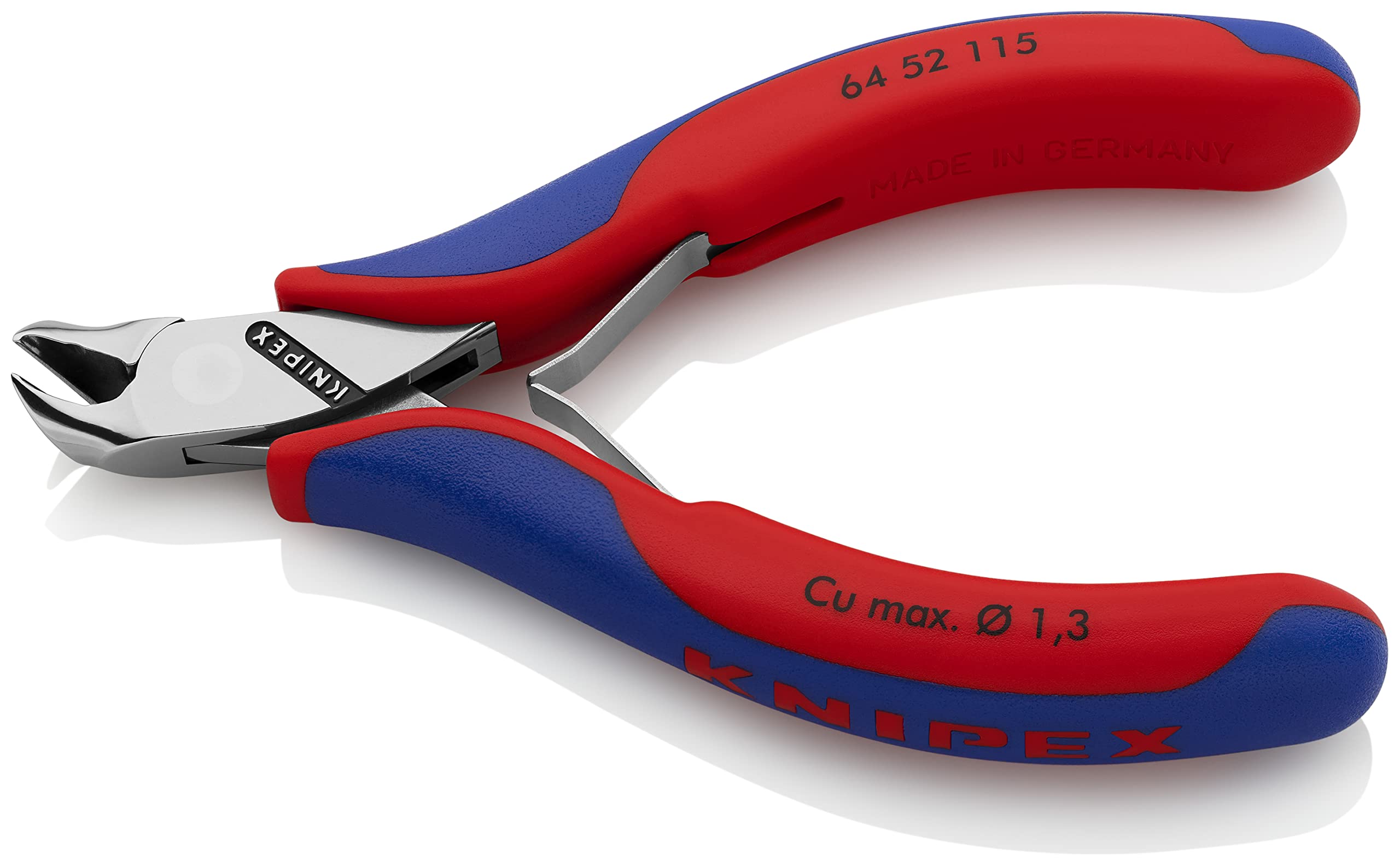 Knipex 64 52 115 Electronics End Cutting Nippers - Flush Cut Pliers for Precision Wire Cutting | Ideal for Electronics, Jewelry Making & DIY Projects