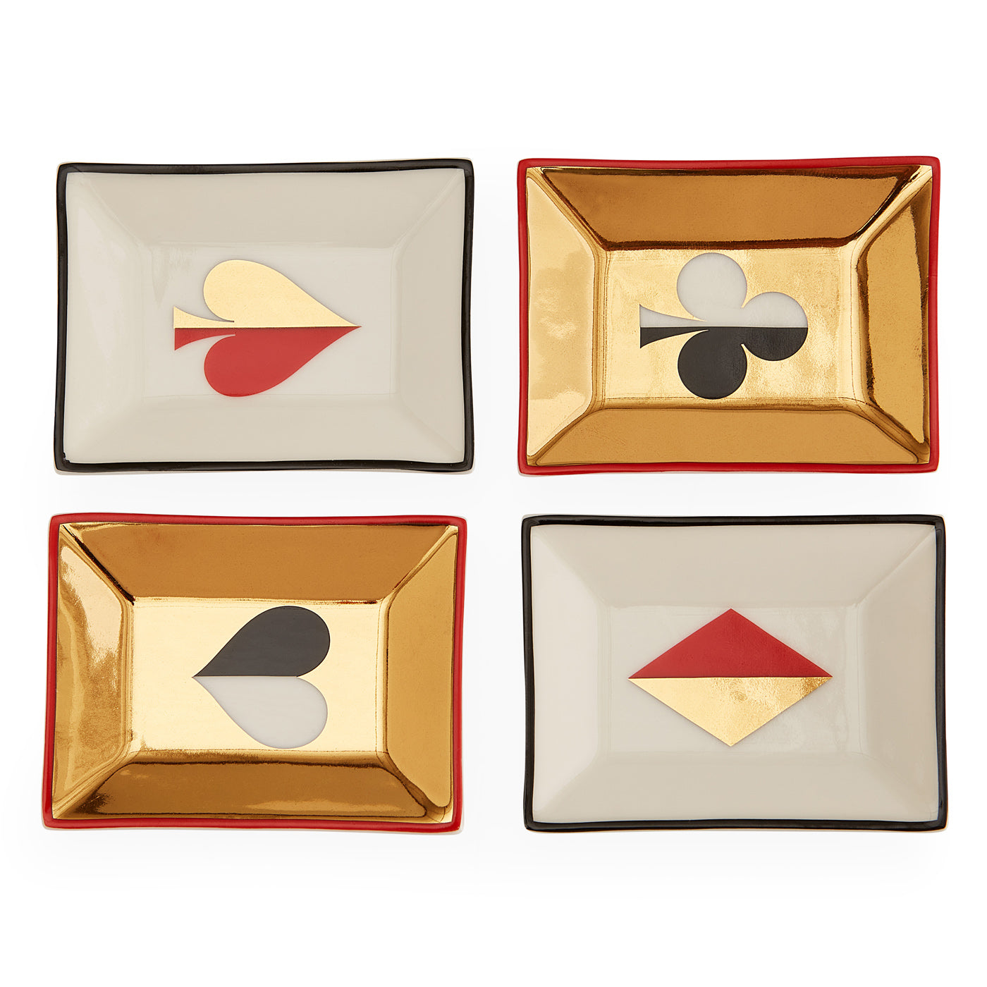Dealer's Choice Petite Trays - Small Decorative Serving Trays for Appetizers, Jewelry & Bathroom Essentials | Perfect for Party Serving, Home Decor & Organization