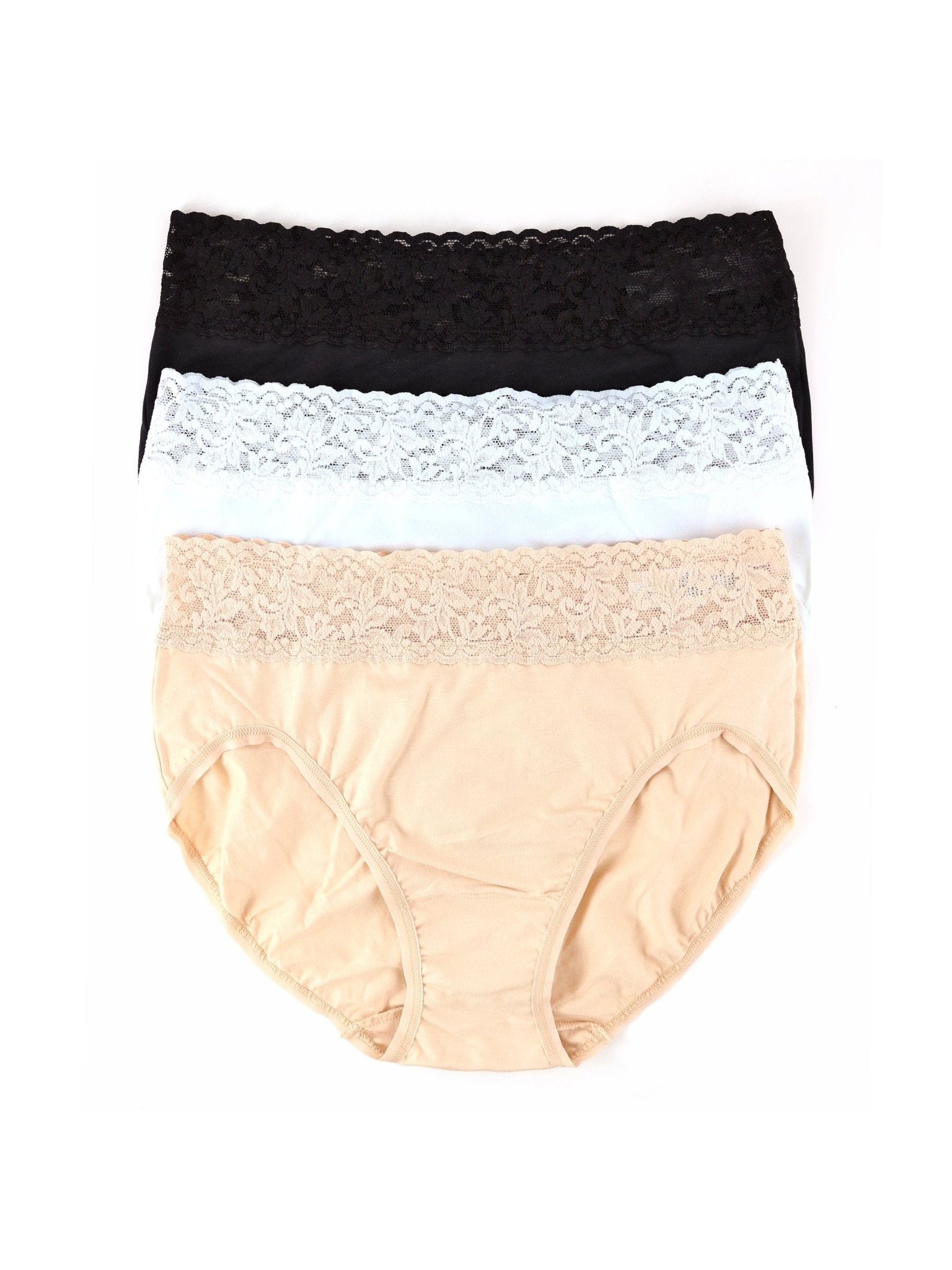 3 Pack Supima® Cotton French Brief Underwear for Women - Soft & Breathable Panties for Everyday Comfort - Perfect for Work, Travel & Lounge Wear