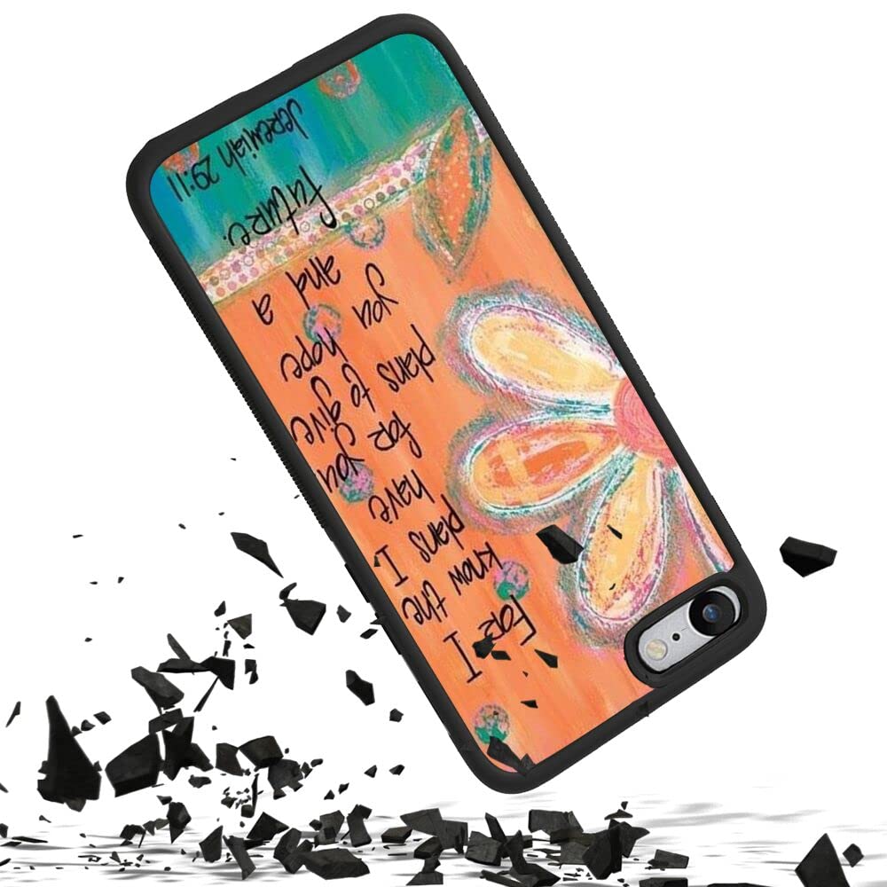 LIWEILE Holy Bible Verse iPhone 7/8/SE 2 Case - Shockproof TPU Protective Cover with Anti-Slip Textured Frame - Perfect for Church, Daily Use & Gift Giving