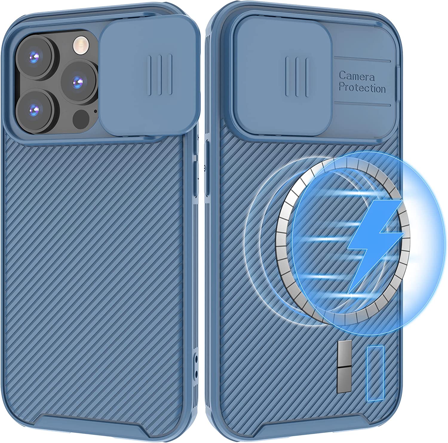 Premium Magnetic iPhone 14 Pro Case with Magsafe - Shockproof Camera Protection Cover | Perfect for Work, Travel & Everyday Use