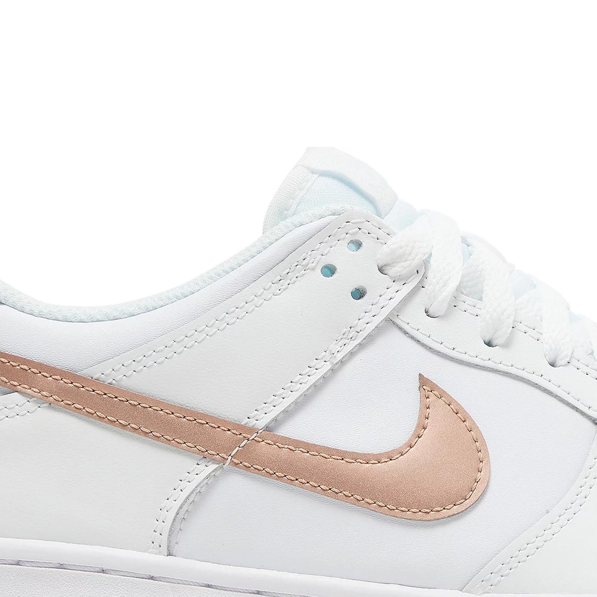 Nike Dunk Low 'White Pink' GS Sneakers (2022) - Women's & Girls' Casual Shoes for School, Streetwear & Fashion Outfits