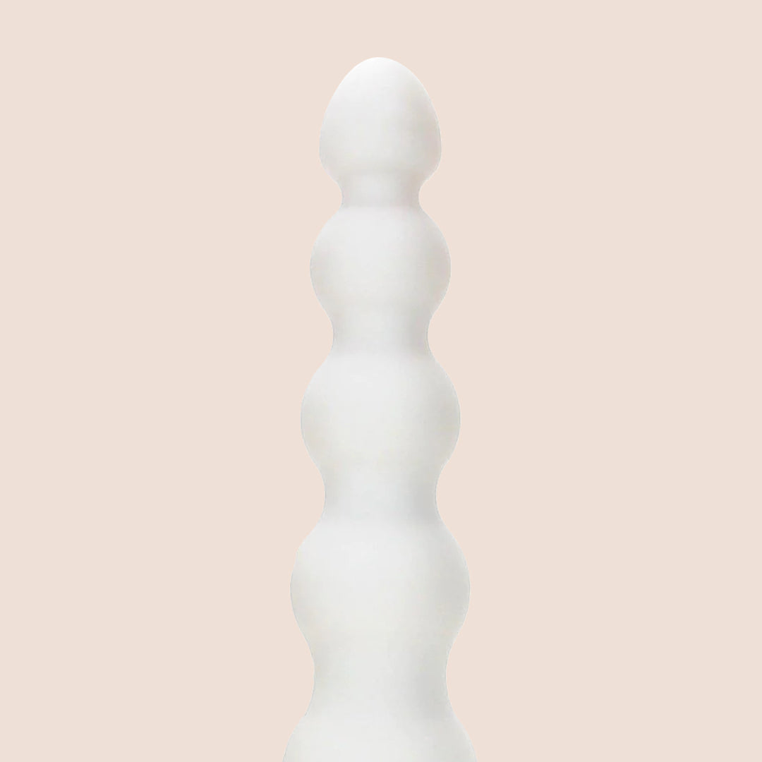White Nights 7-Ribbed Waterproof Vibrator - Ultra Quiet & Rechargeable for Sensual Pleasure | Perfect for Couples, Solo Play & Underwater Use