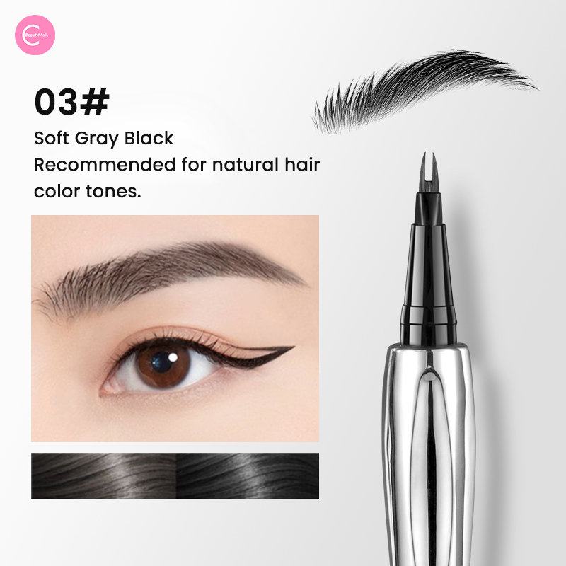 AOJN Dual Tip Liquid Brow Pen – Waterproof Eyebrow Pencil for Precise & Natural Brows – Perfect for Everyday Makeup & Professional Use