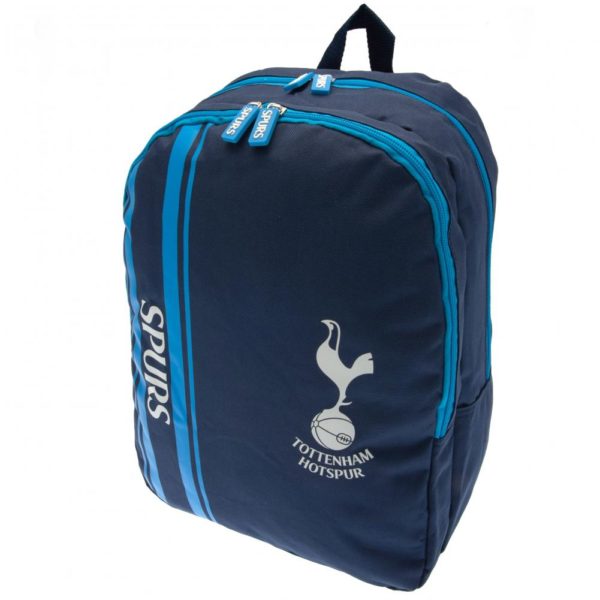 Tottenham Hotspur Official Stripe Backpack for School, Travel & Sports - Lightweight Durable Soccer Backpack for Men & Women