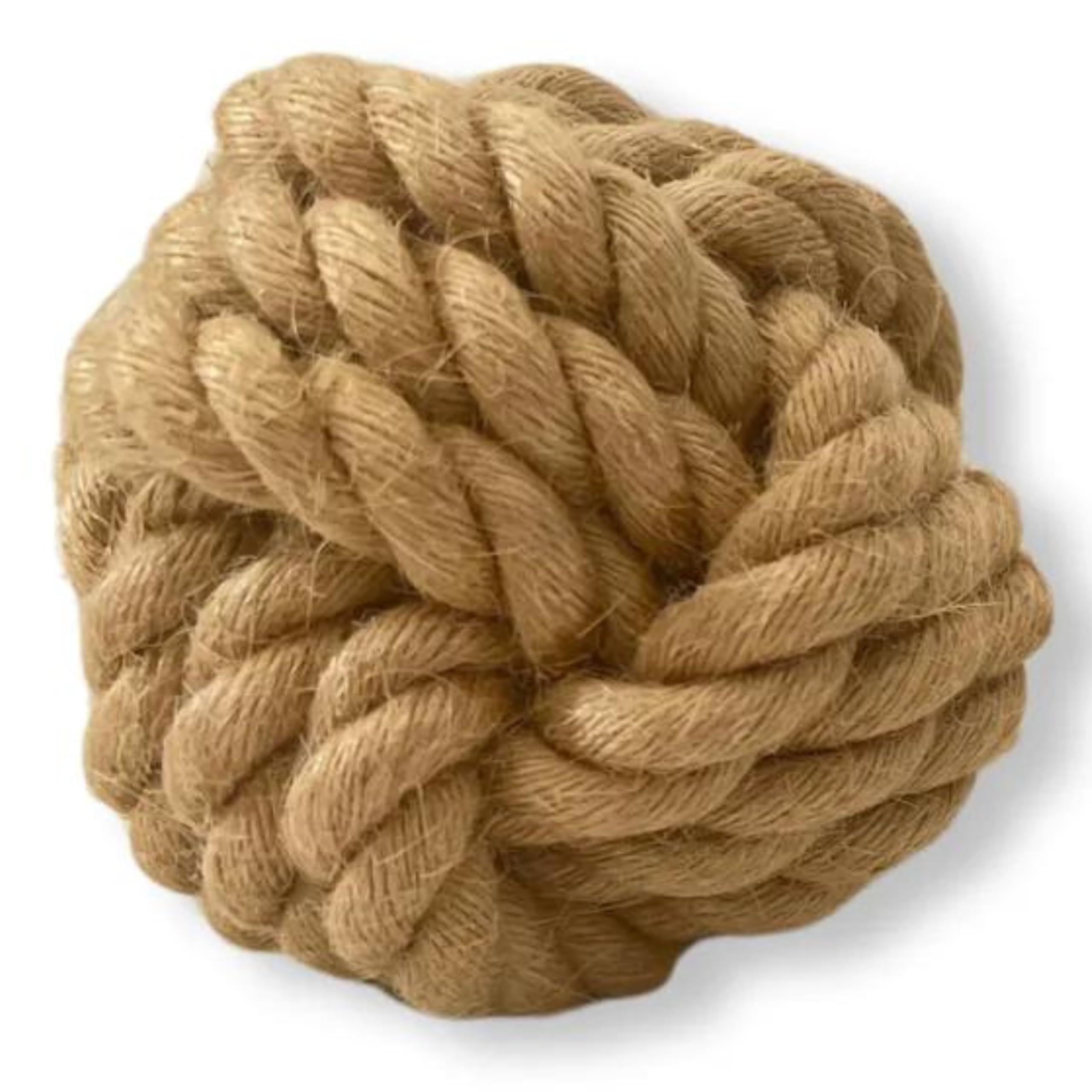 **Handmade Sustainable Hemp Rope Ball - Natural Hemp Rope Dog Toy for Chewing & Fetching | Eco-Friendly, Durable & Safe for Puppies & Adult Dogs | Perfect for Indoor & Outdoor Play**
