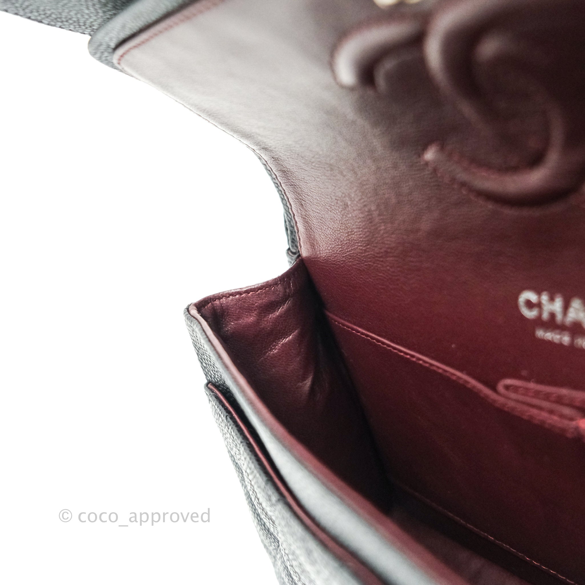 Chanel Classic Medium Double Flap Bag Black Caviar Leather with Silver Hardware - Luxury Shoulder Bag for Women, Perfect for Work, Evening Events & Special Occasions