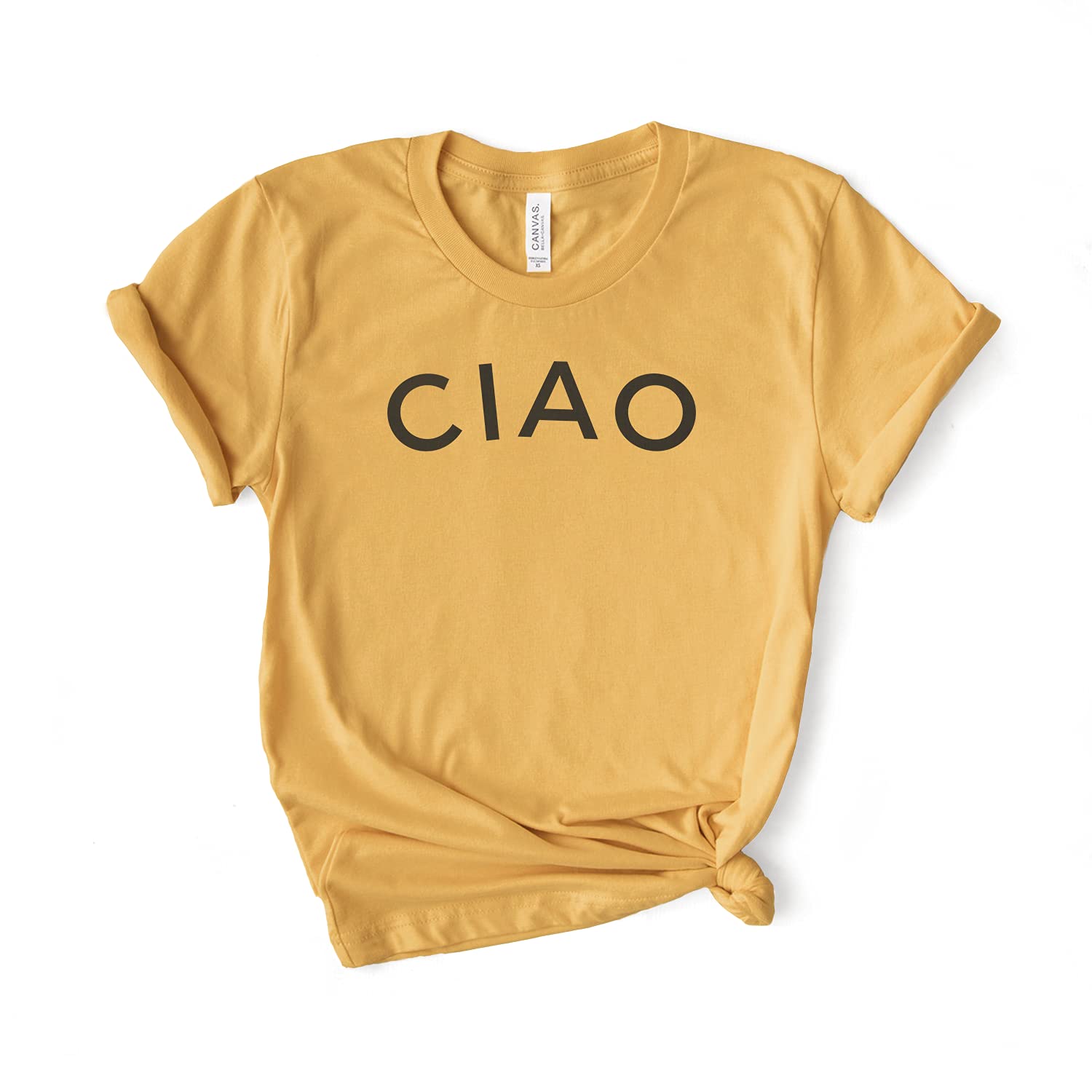 Ciao Shirt - Italian Graphic Tee for Men & Women - Softstyle Unisex T-Shirt with Rome & Italy Design - Perfect for Travel, Gifts & Casual Wear