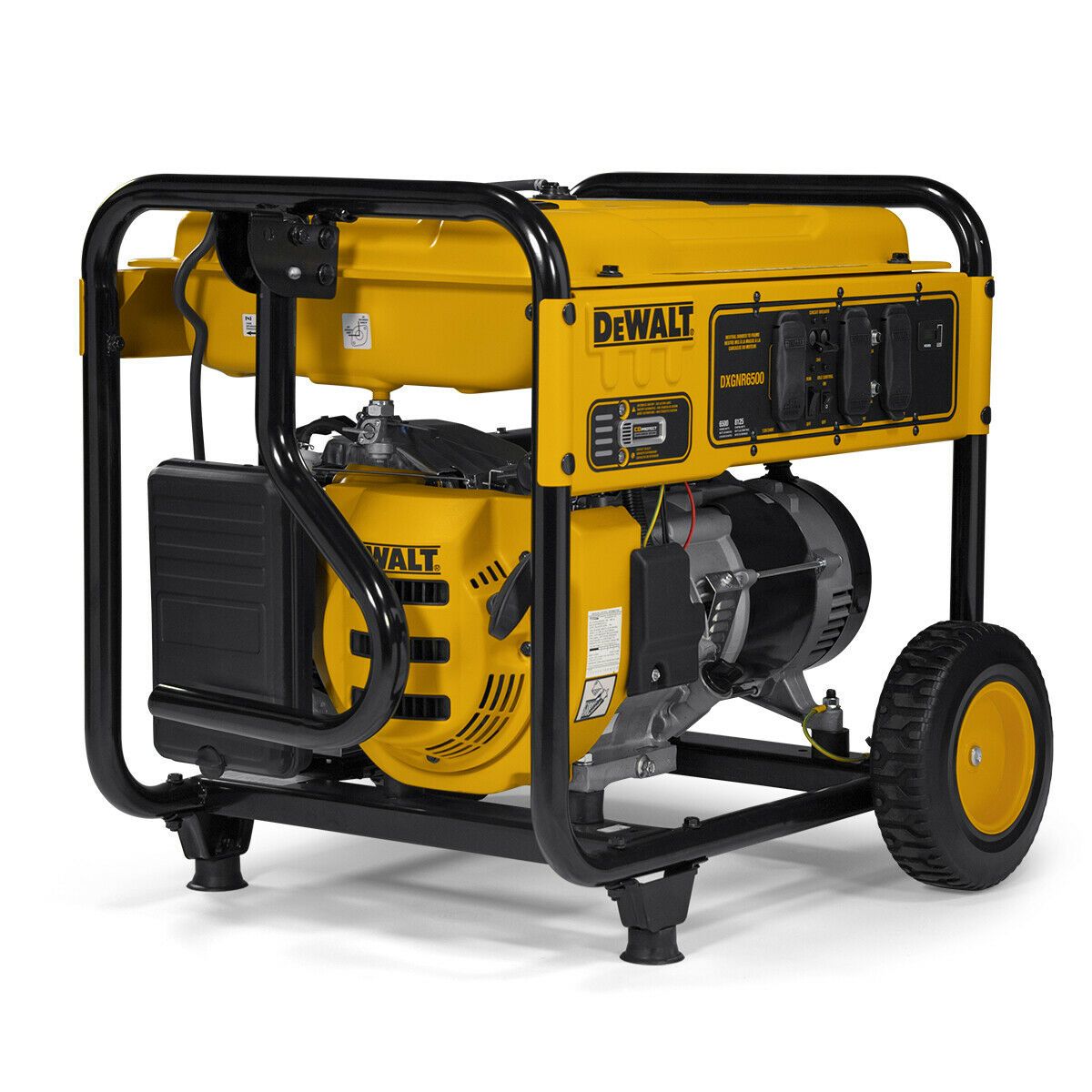 **Dewalt DXGNR6500 6500W/8750W Portable Generator with CARB Auto Idle & CO Protect - Reliable Power for Home, Job Site, and Emergency Backup**