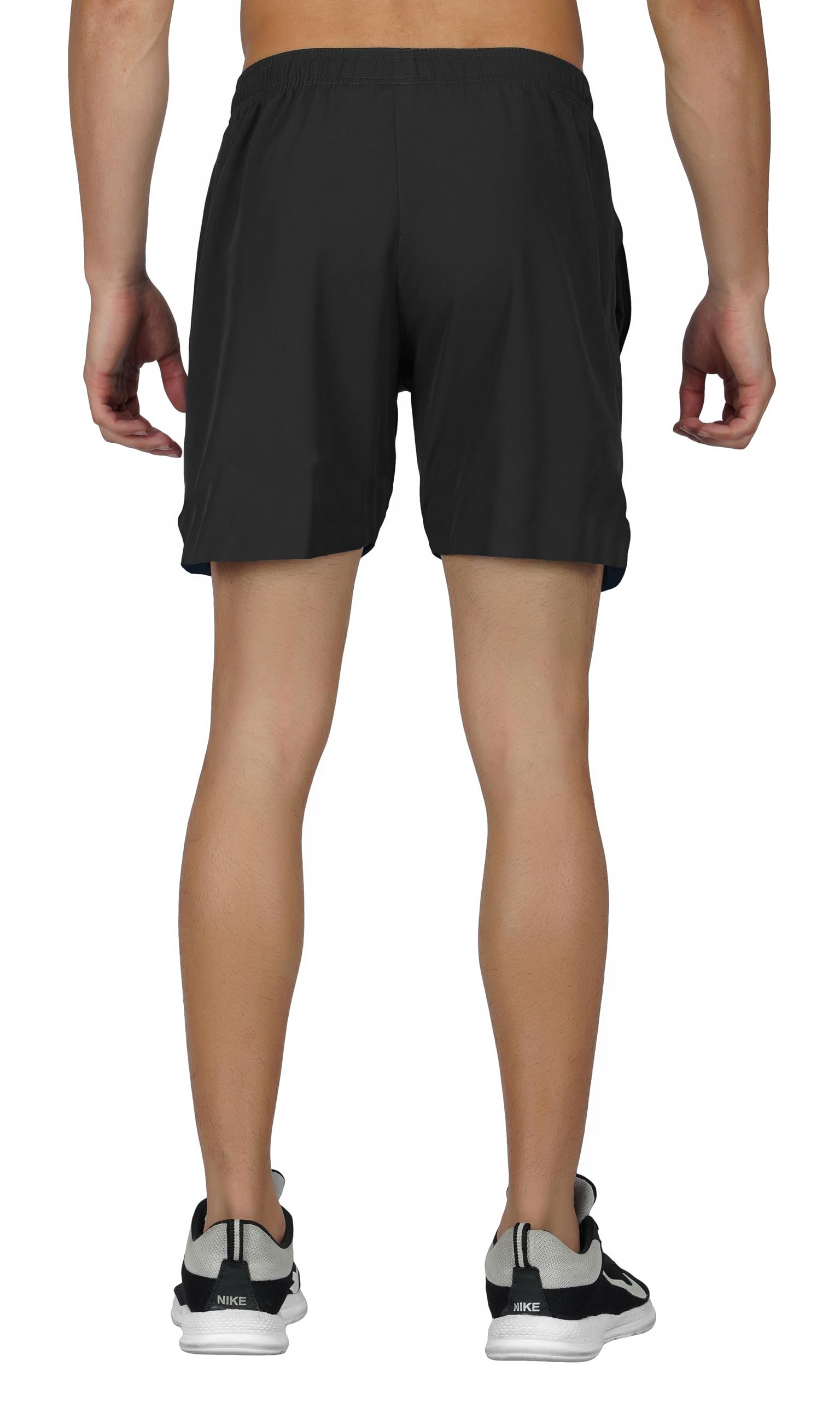 NEVER LOSE Men's Quick-Dry Polyester Yoga & Running Shorts with Pockets - Lightweight Gym Workout Shorts for Summer Sports & Active Lifestyle