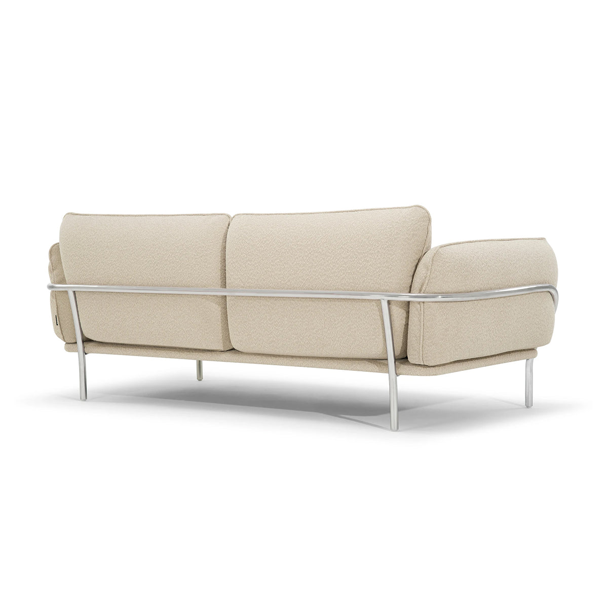 3-Seater Boucle Fabric Sofa Holder - Modern Upholstered Living Room Couch for Small Spaces, Apartments & Cozy Home Decor