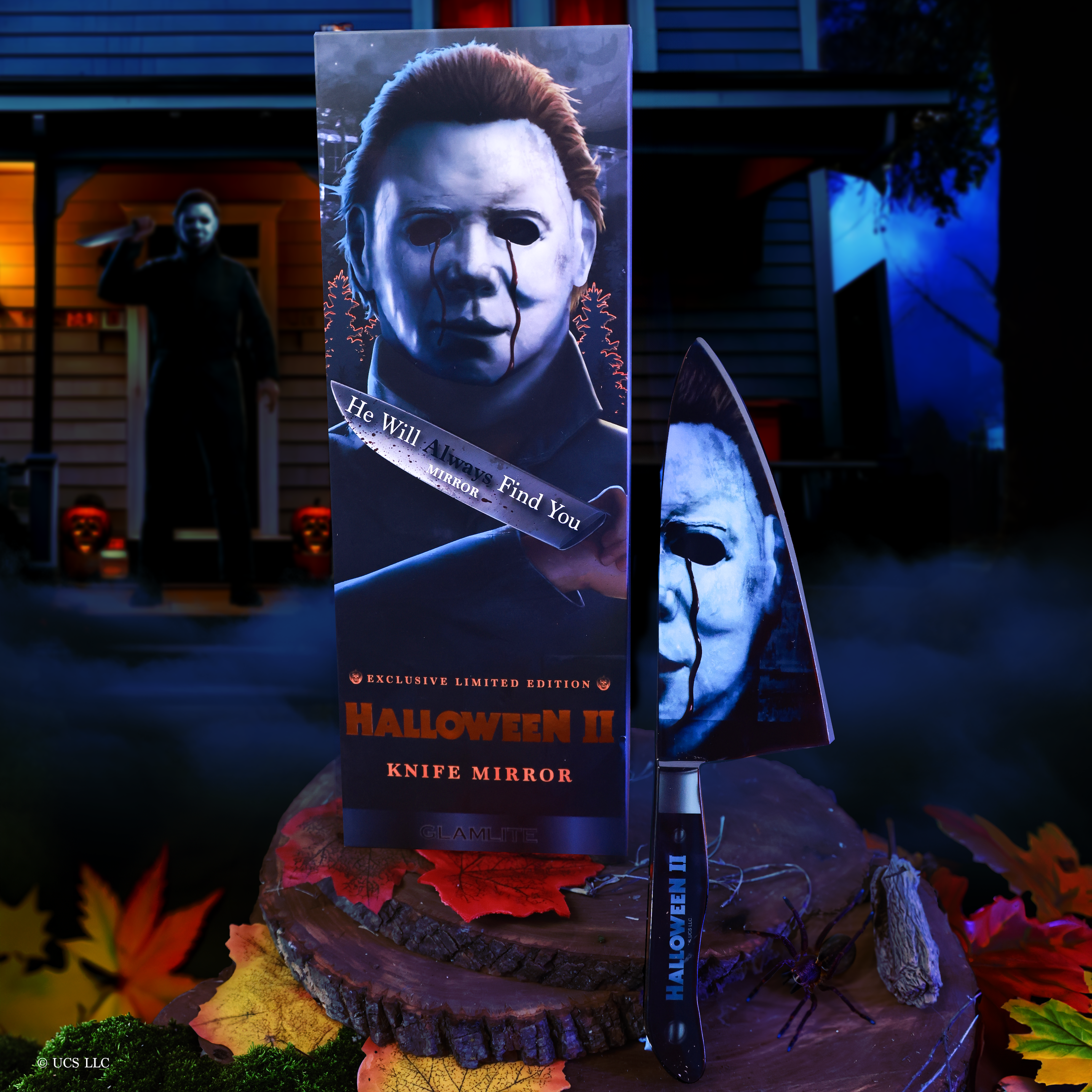 Halloween II Knife Mirror - Horror Movie Prop Replica for Halloween Decorations & Cosplay - Perfect for Themed Parties & Collectors