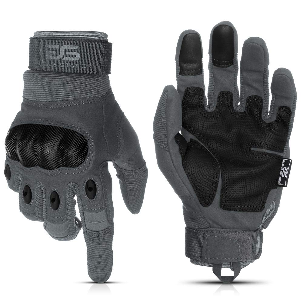 Tactical Shooting Gloves for Men & Women - Hard Knuckle Protection, Touchscreen Fingers - Durable Work Gloves for Outdoor Activities, Hunting & Range Shooting | Perfect for Cold Weather, Motorcycling & Construction Work