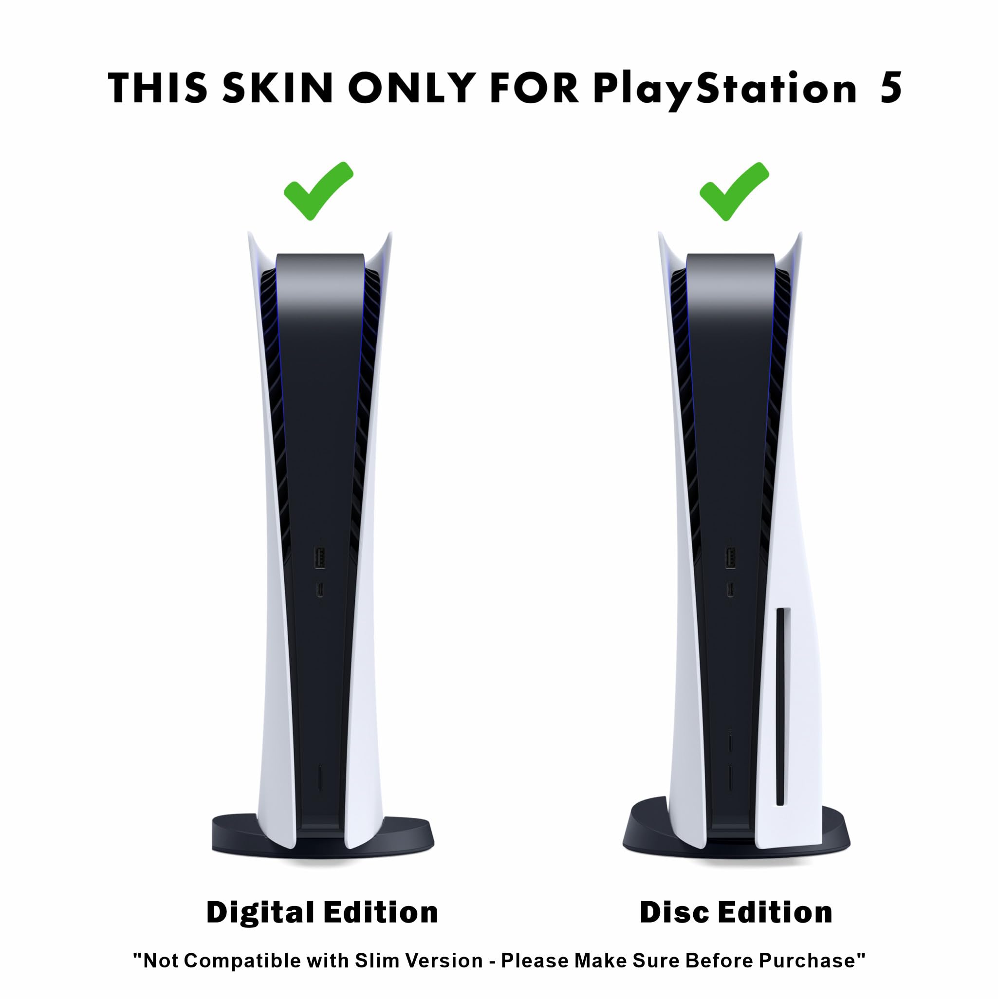 HK Studio Hippie Art Decor Sticker Skin Cover for PS5 Disc & Digital Edition - Waterproof, Bubble-Free Vinyl Wrap with 2 Controller Skins & Console Decals | Perfect for Gaming Setups, Room Decor & Personalizing Your PlayStation 5