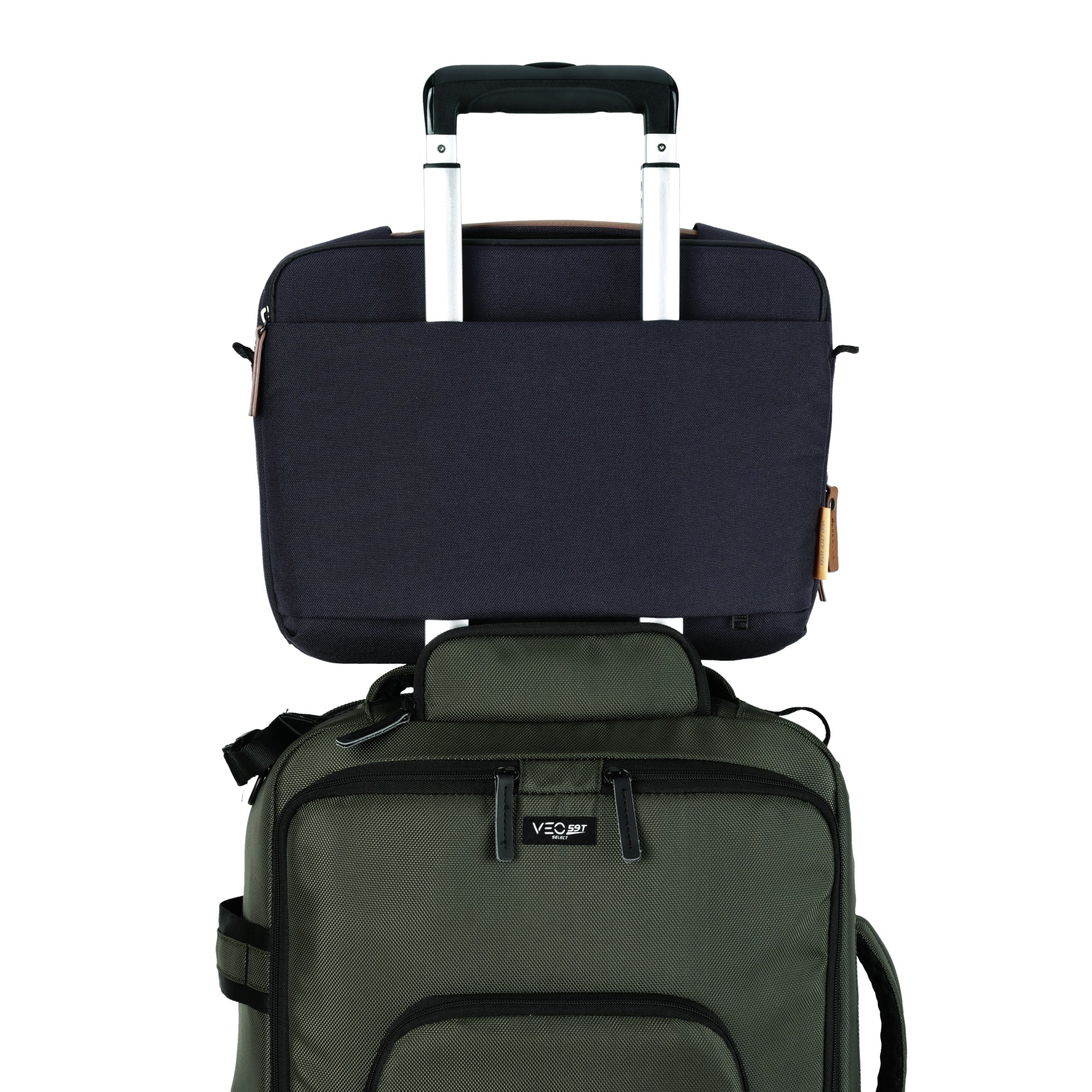 VEO City TP33 NV Tech Bag - Waterproof Laptop Backpack for Men & Women, Durable Travel Business Bag with USB Charging Port, Navy Blue - Perfect for Work, School, and Commuting