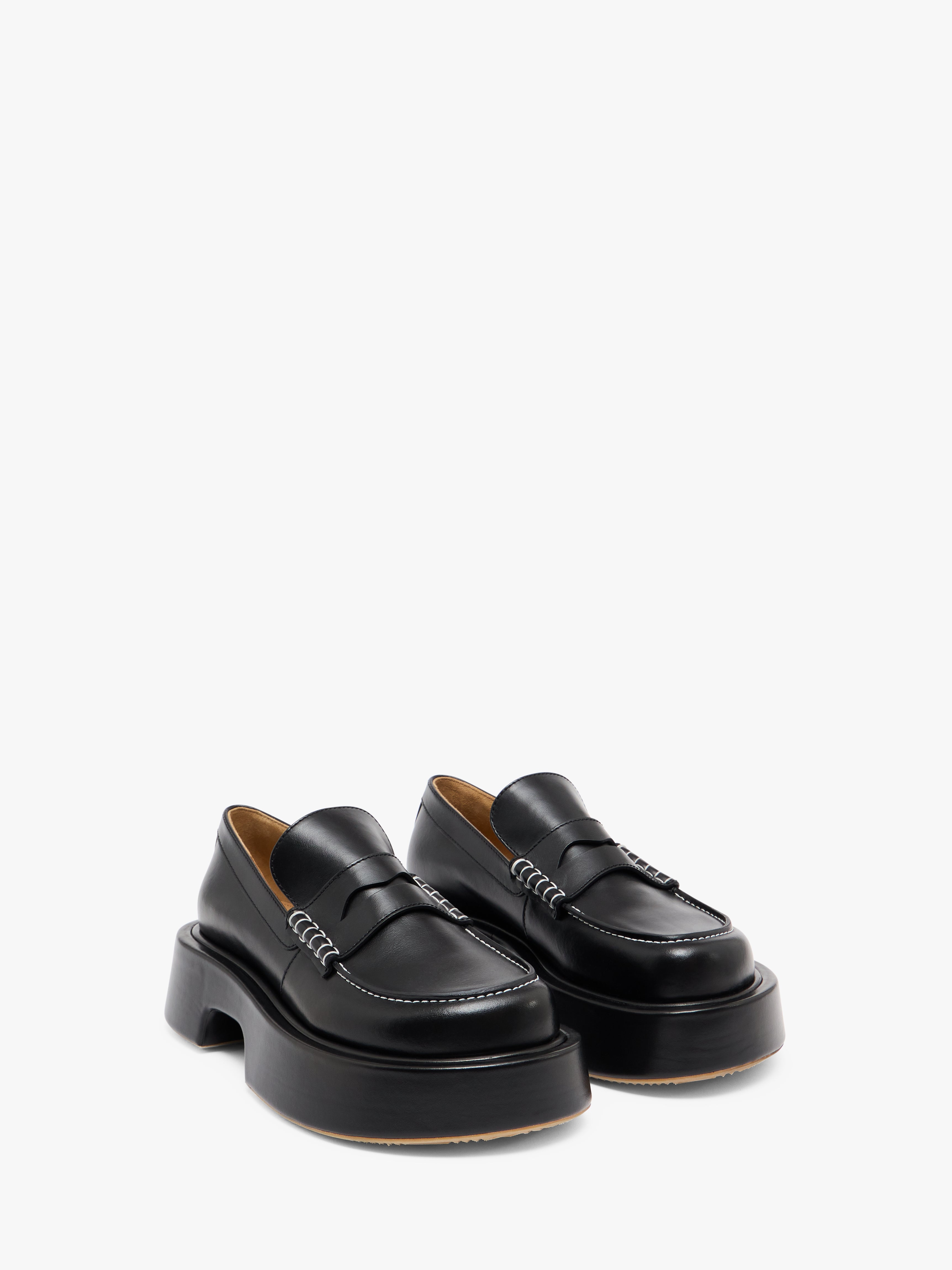 Premium Leather Platform Moccasin Shoes for Women - Comfortable & Stylish Slip-On Loafers for Casual Wear, Office, and Outdoor Activities