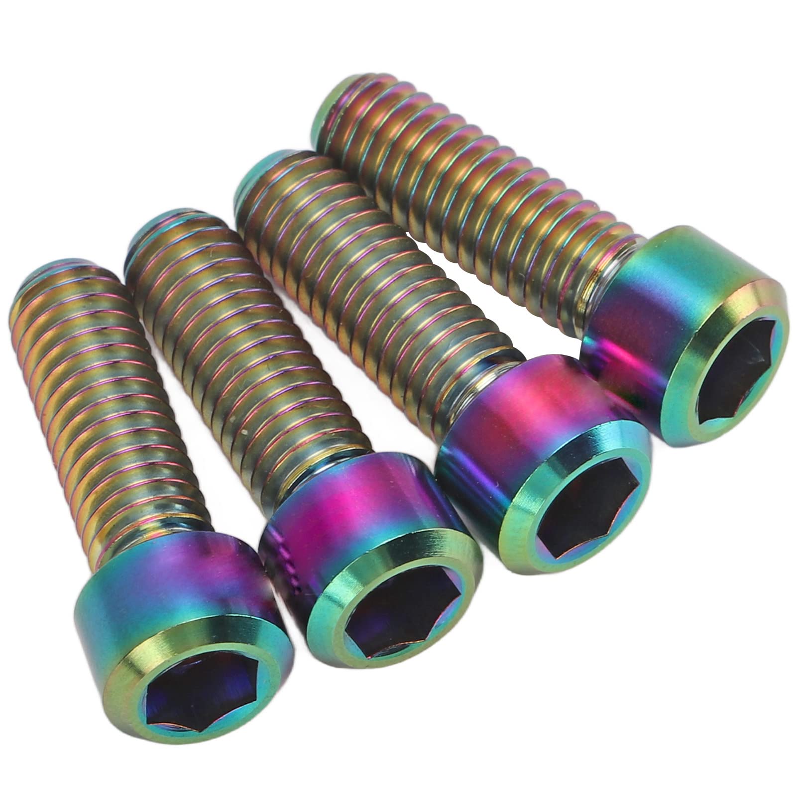 Raguso Titanium Alloy Mountain Bike Disc Brake Caliper Screws - Premium DIY Bike Repair Parts for MTB Brake Maintenance & Cycling Upgrades | Perfect for Trail Riding & Bicycle Maintenance