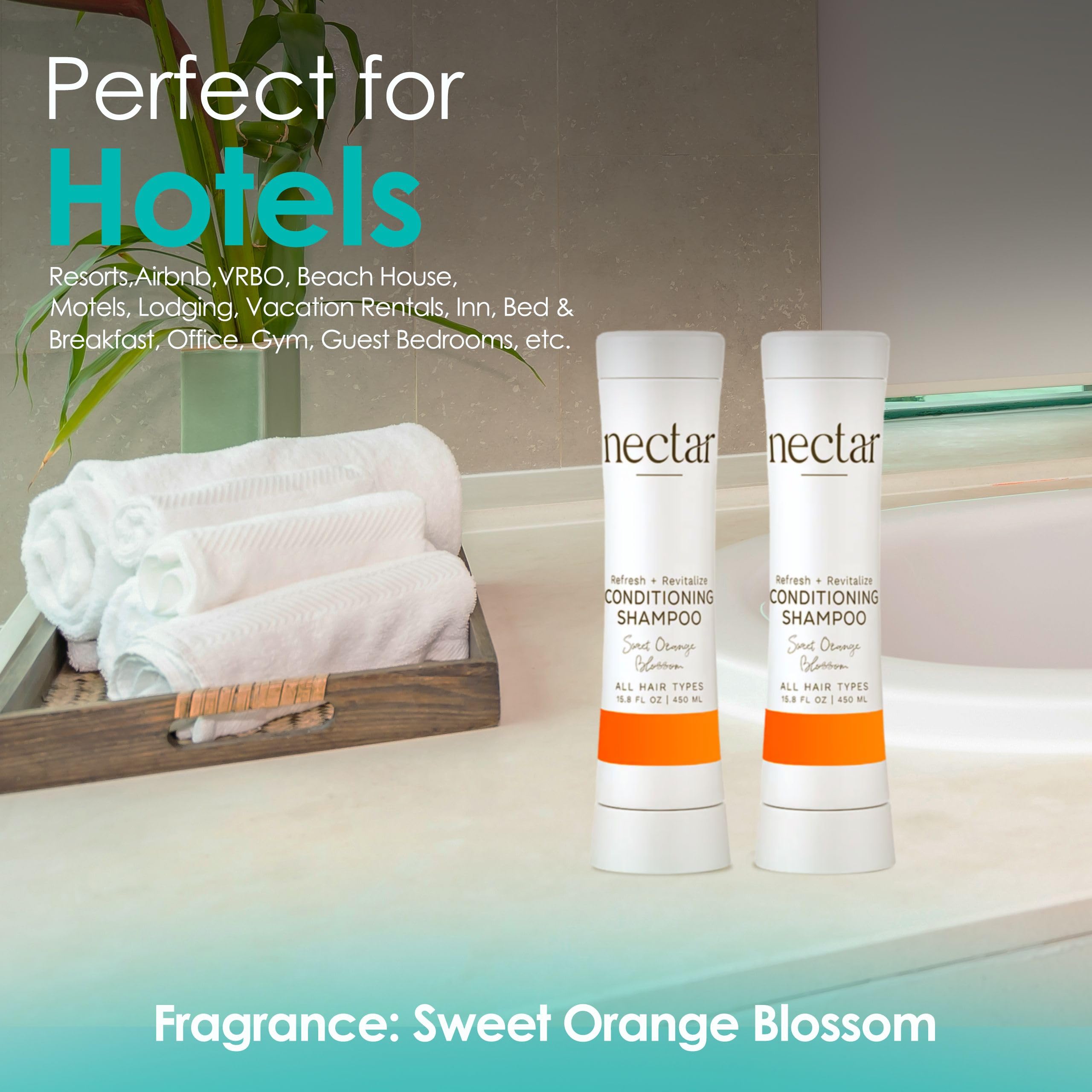 Nectar Squeeze Cartridge 2-in-1 Conditioning Shampoo & Conditioner - Refillable Squeeze Bottle for Easy Hair Care | Perfect for Travel, Gym & Daily Use