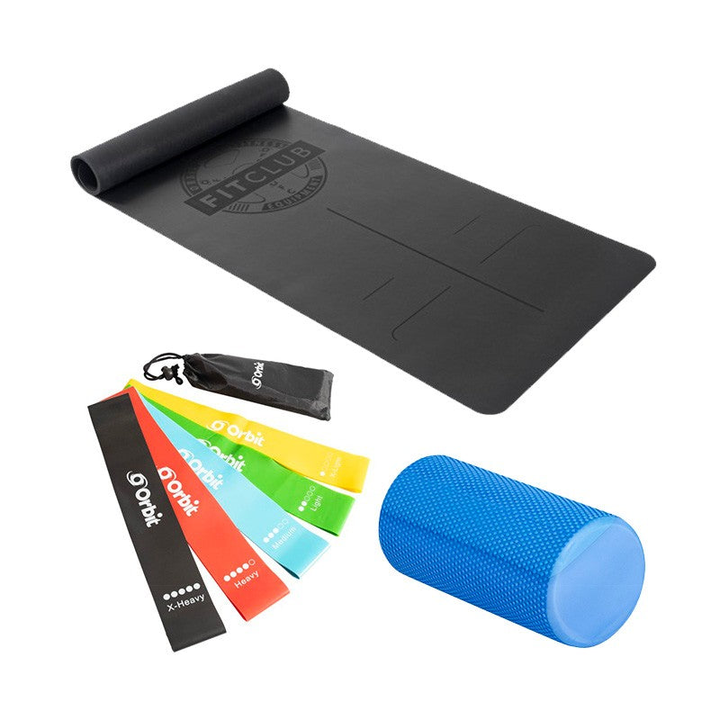Premium Recovery Package Deal - Foam Roller, Yoga Mat & Resistance Bands Set for Muscle Relief, Stretching & Home Workouts