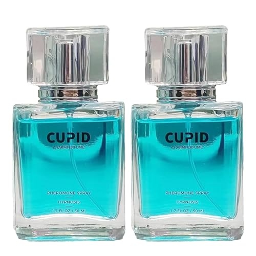 **Cupid Pheromone Cologne for Men - Hypnotic Fragrance with Pheromones, Long-Lasting Scent, 2PCS Blue - Perfect for Dating, Night Out & Special Occasions**
