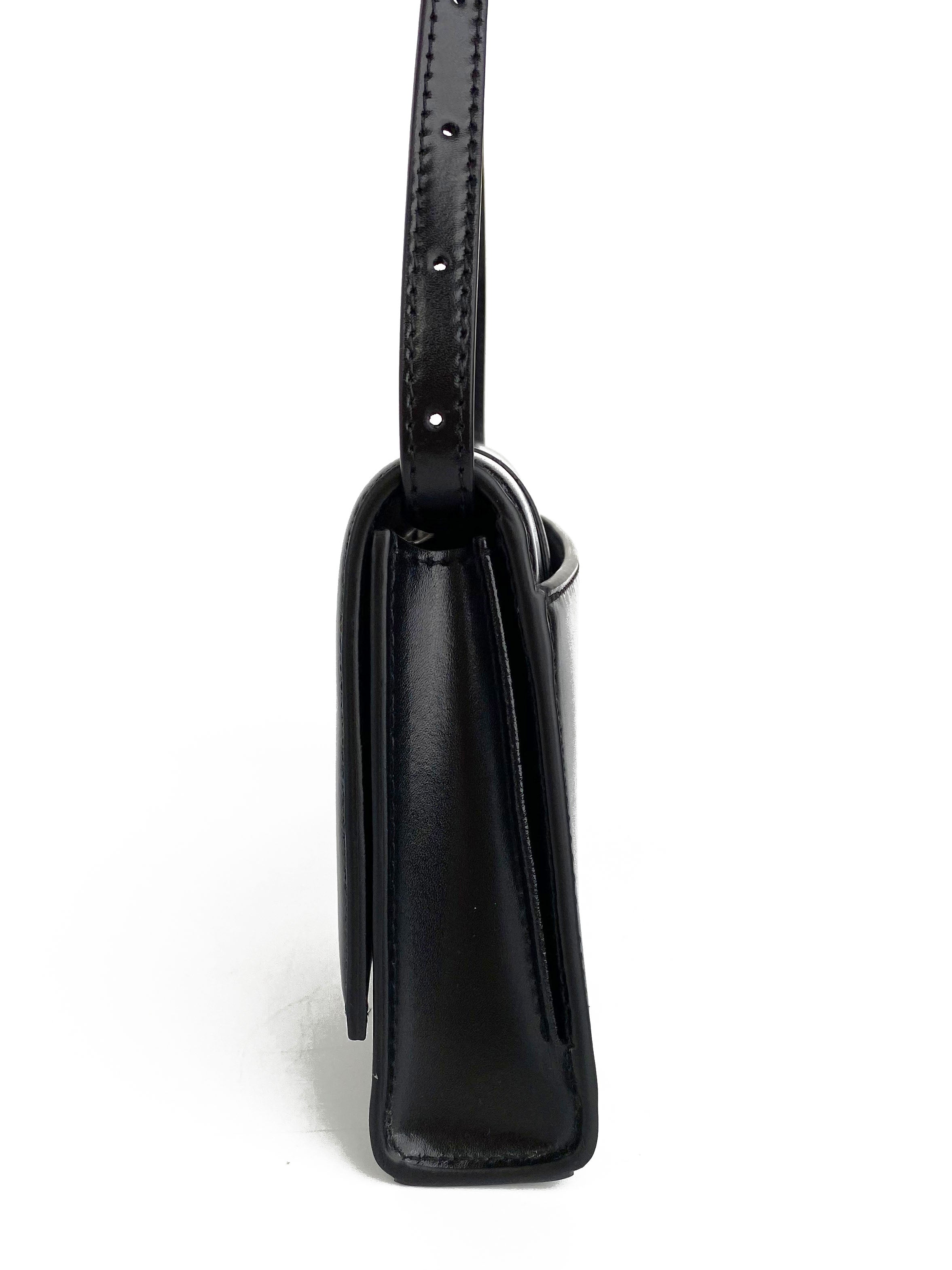 Balenciaga Black Hourglass Baguette Bag - Luxury Designer Handbag for Women | Perfect for Evening Parties, Date Nights & Fashion Events