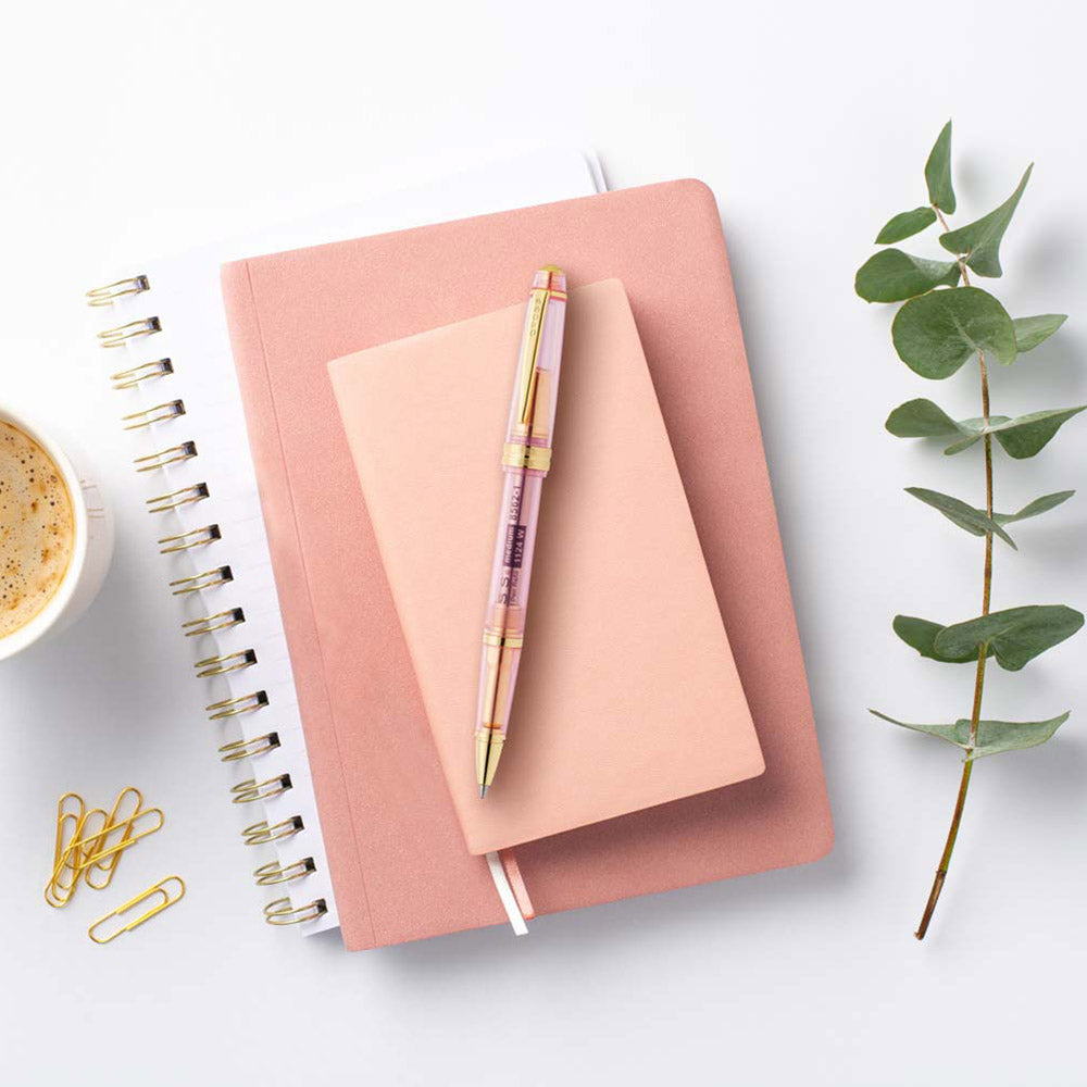 Cross Bailey Light Translucent Pink Sapphire Resin Ballpoint Pen - Premium Writing Instrument for Office, School & Gift Giving