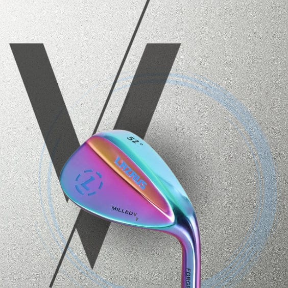 Lazrus Premium Milled V Wedges Golf Club Set - 52°, 56°, 60° Loft - Forged Wedges for Short Game & Bunker Shots - Perfect for Golfers Seeking Precision & Spin Control on the Course