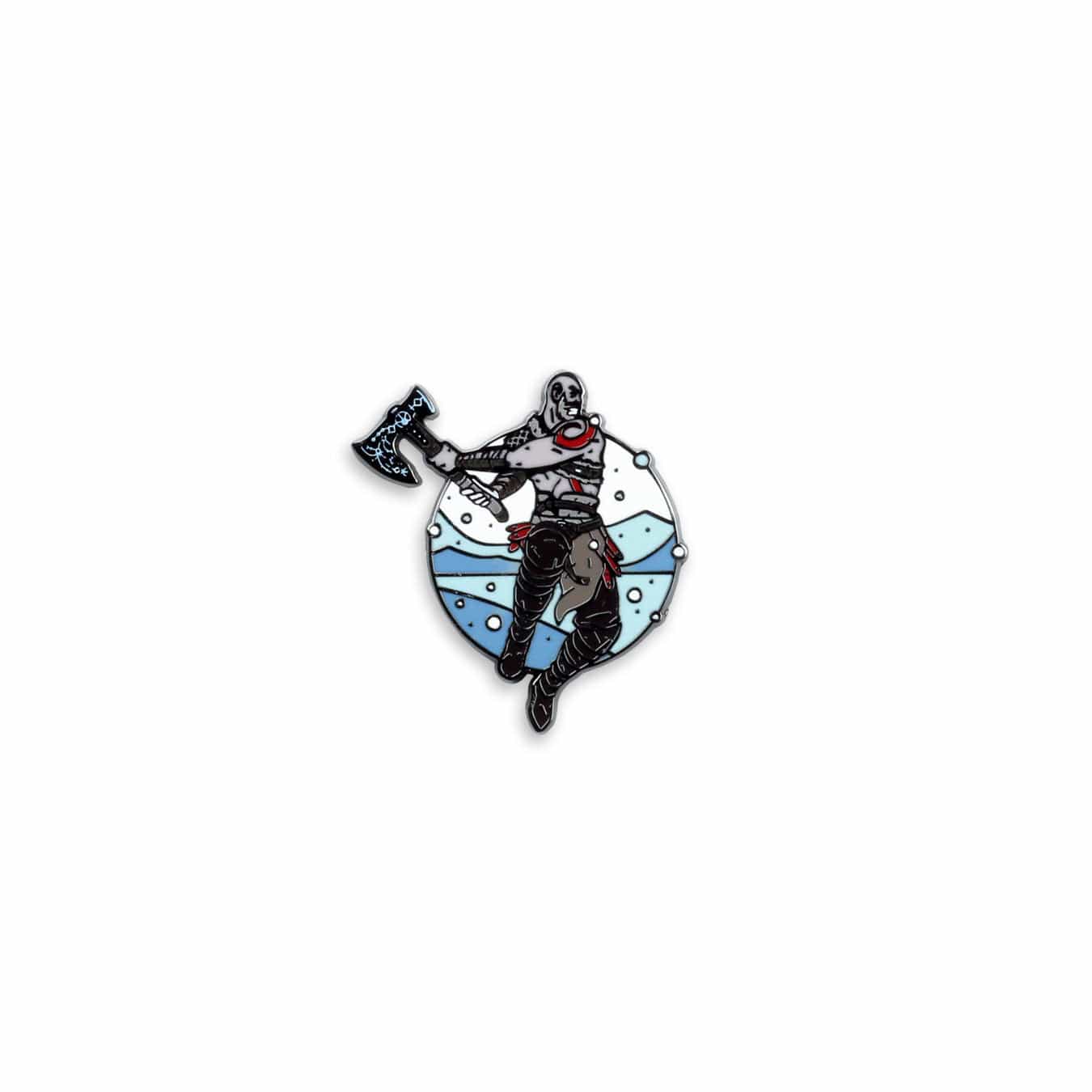Kratos God of War Enamel Pin - Collectible Lapel Pin for Fans, Cosplay, Backpacks & Gifts