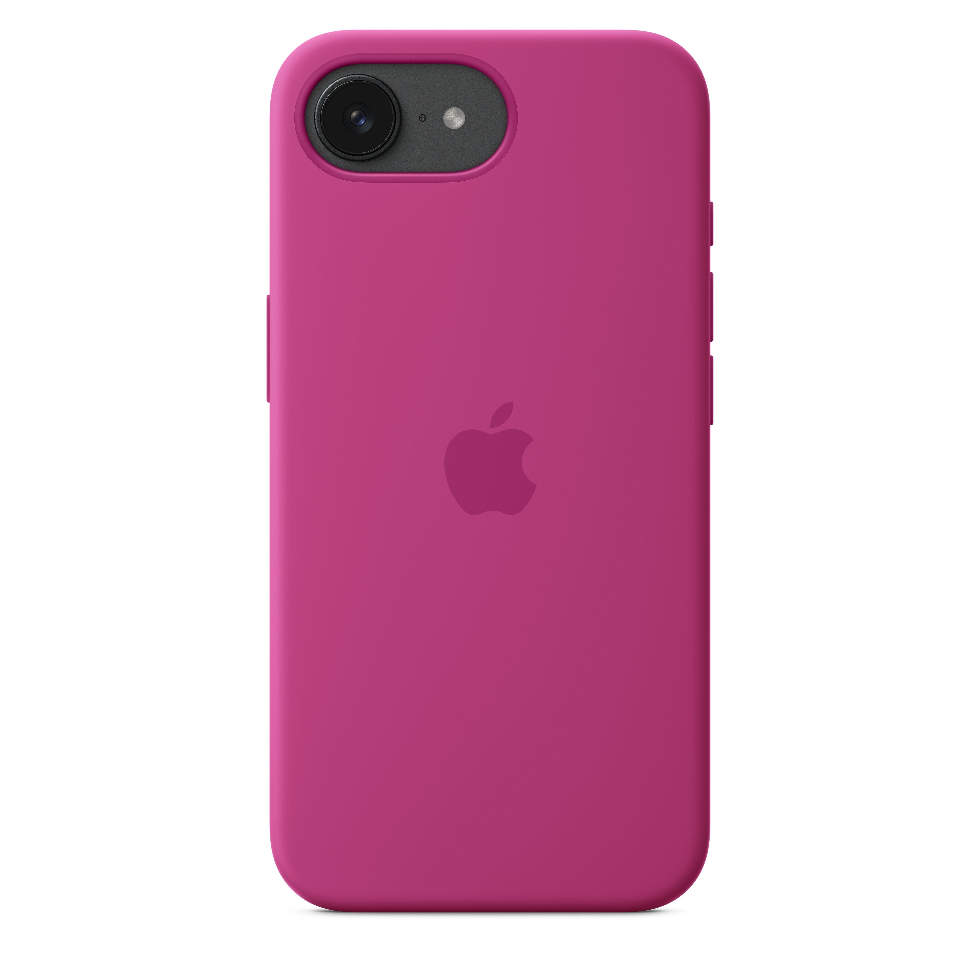 Premium Silicone Case for iPhone 16e - Shockproof & Anti-Slip Protection - Trendy Fuchsia Pink - Perfect for Everyday Use, Gym & Outdoor Activities